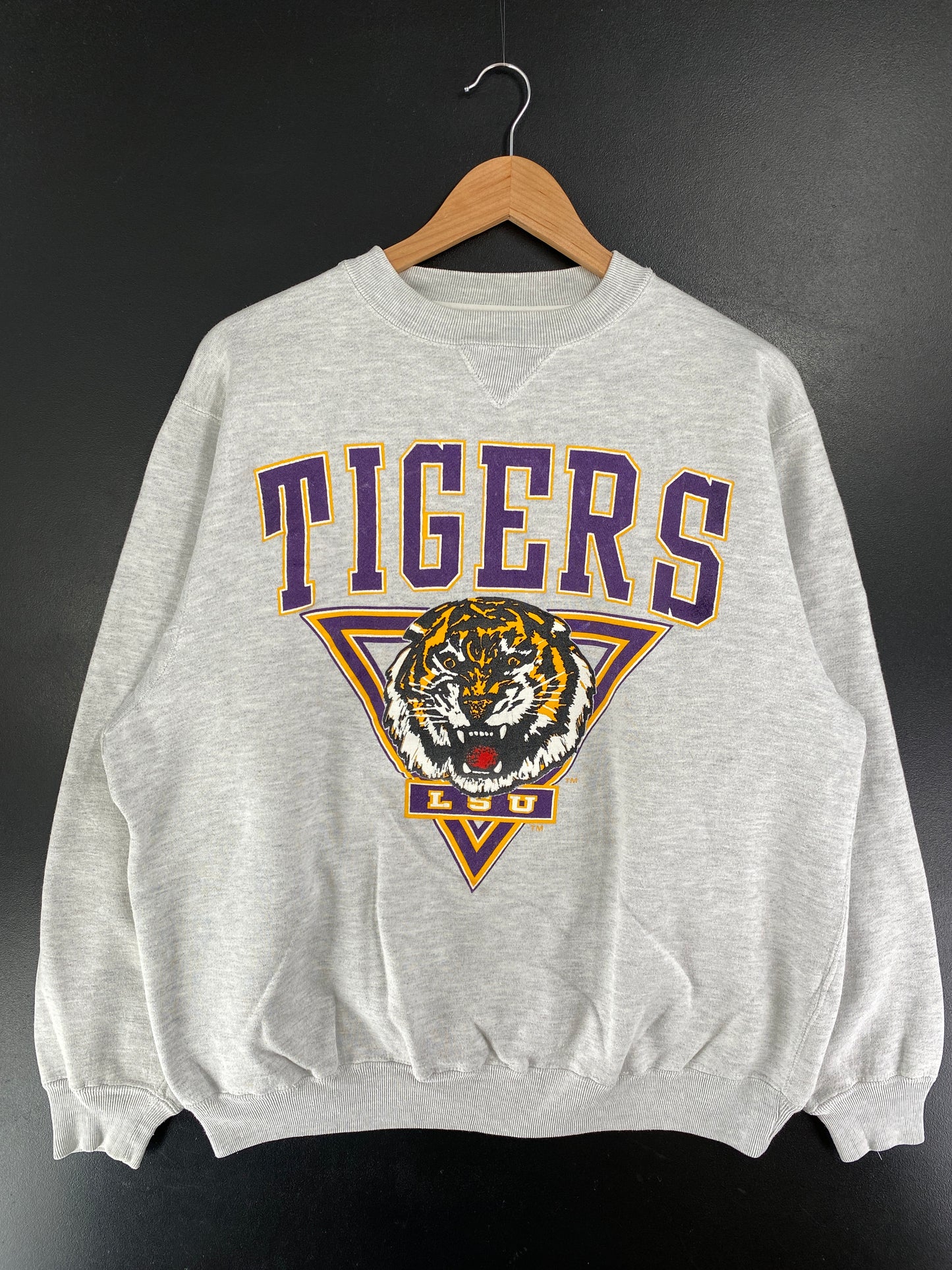 Vintage LSU TIGERS Size L College Sweat-Shirt / G3907S