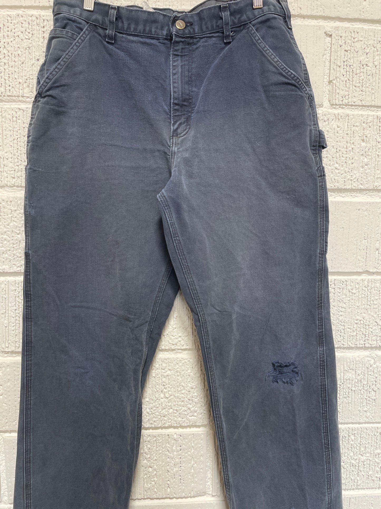(W33xL30) Vintage CARHARTT Distressed Style Duck Pants / A1163P