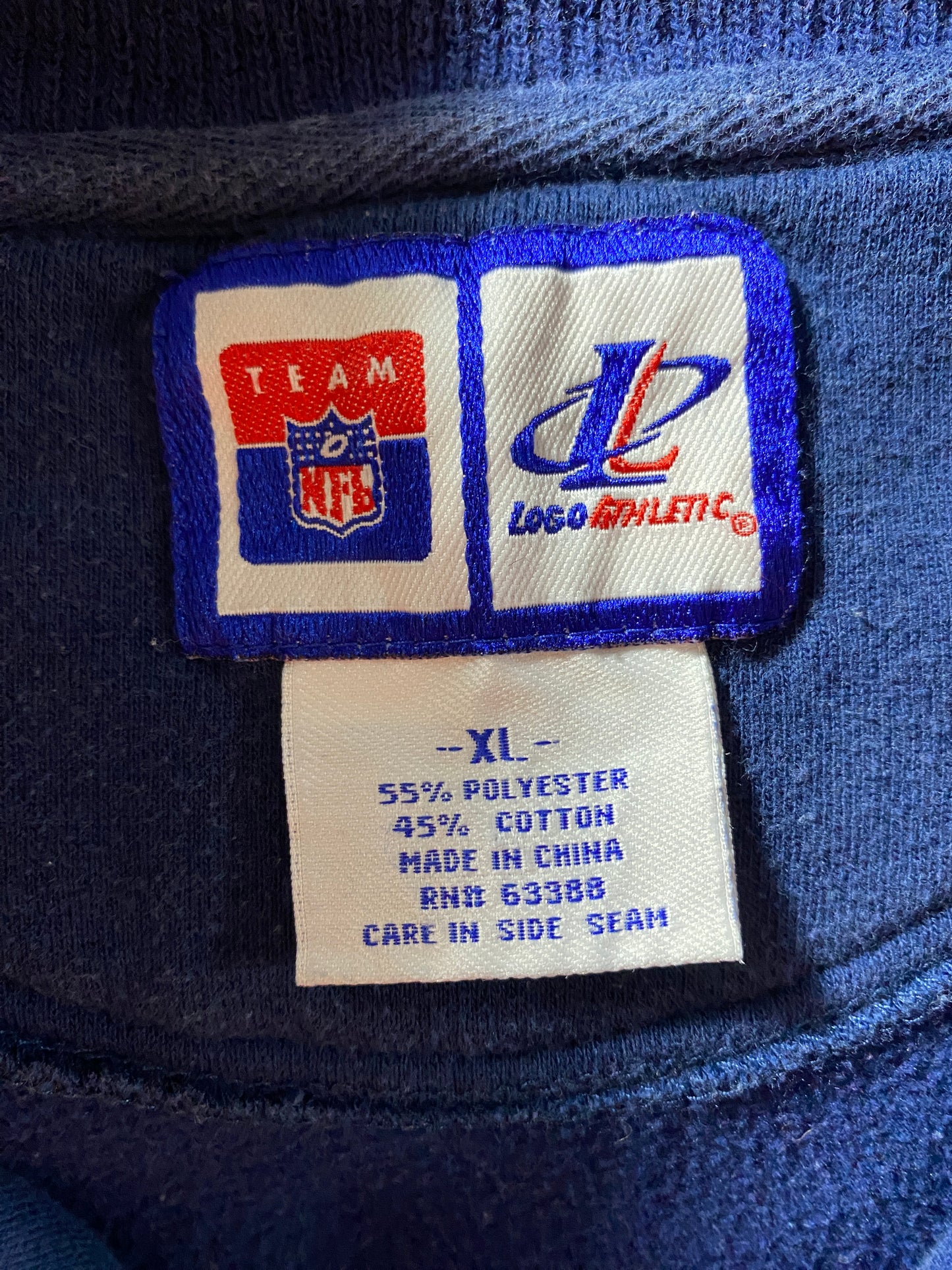 Vintage DALLAS COWBOYS Size XL NFL Half-zip Sweat-shirt / F5664S