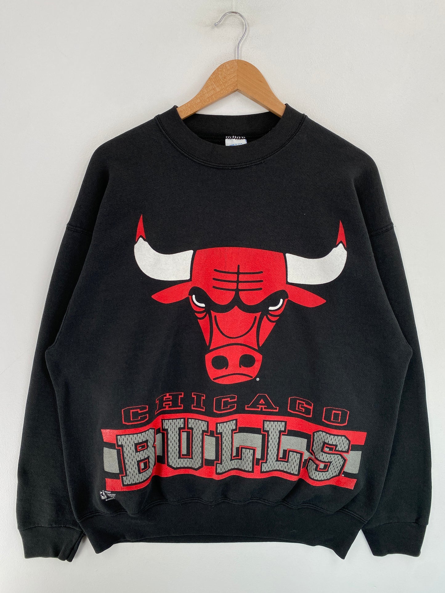 90's CHICAGO BULLS Made in USA Size XL Vintage NBA Sweat-Shirt / G7297S