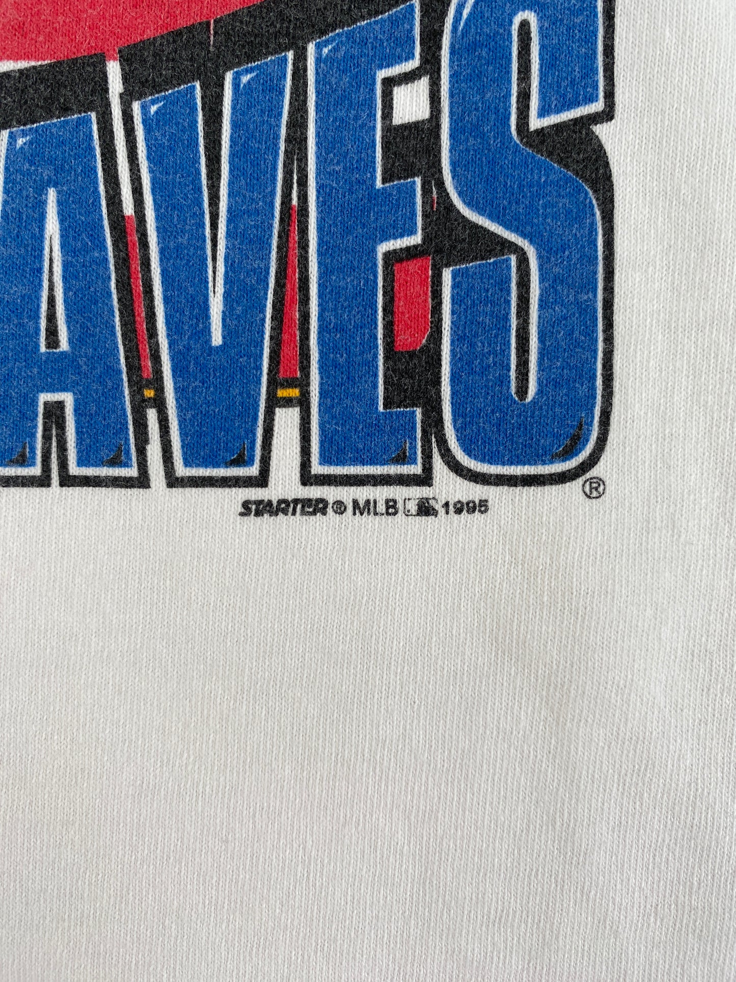 1995 STARTER x ATLANTA BRAVES Made in USA Size L Vintage MLB T-Shirt / F3280T