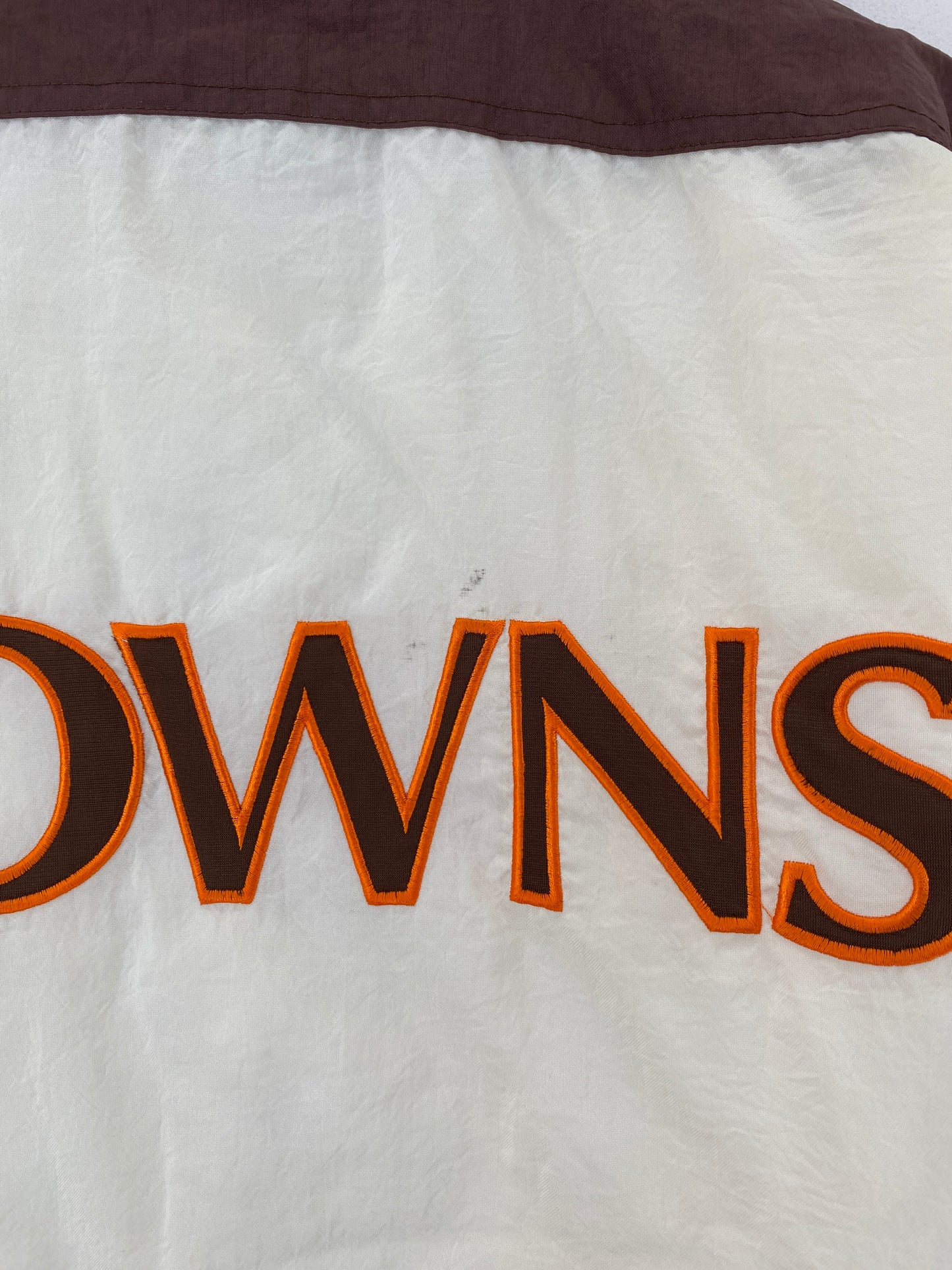 90's APEX ONE x CLEVELAND BROWNS Size XXL Vintage NFL Padded Nylon Jacket / G5515N