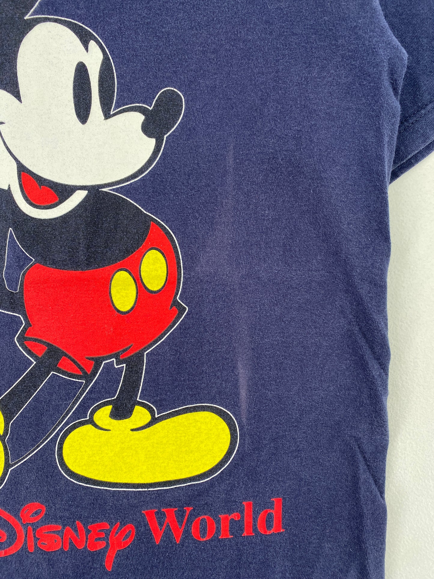 90's DISNEY MICKEY Made in USA Size Ladies S Vintage T-Shirt / G7373T