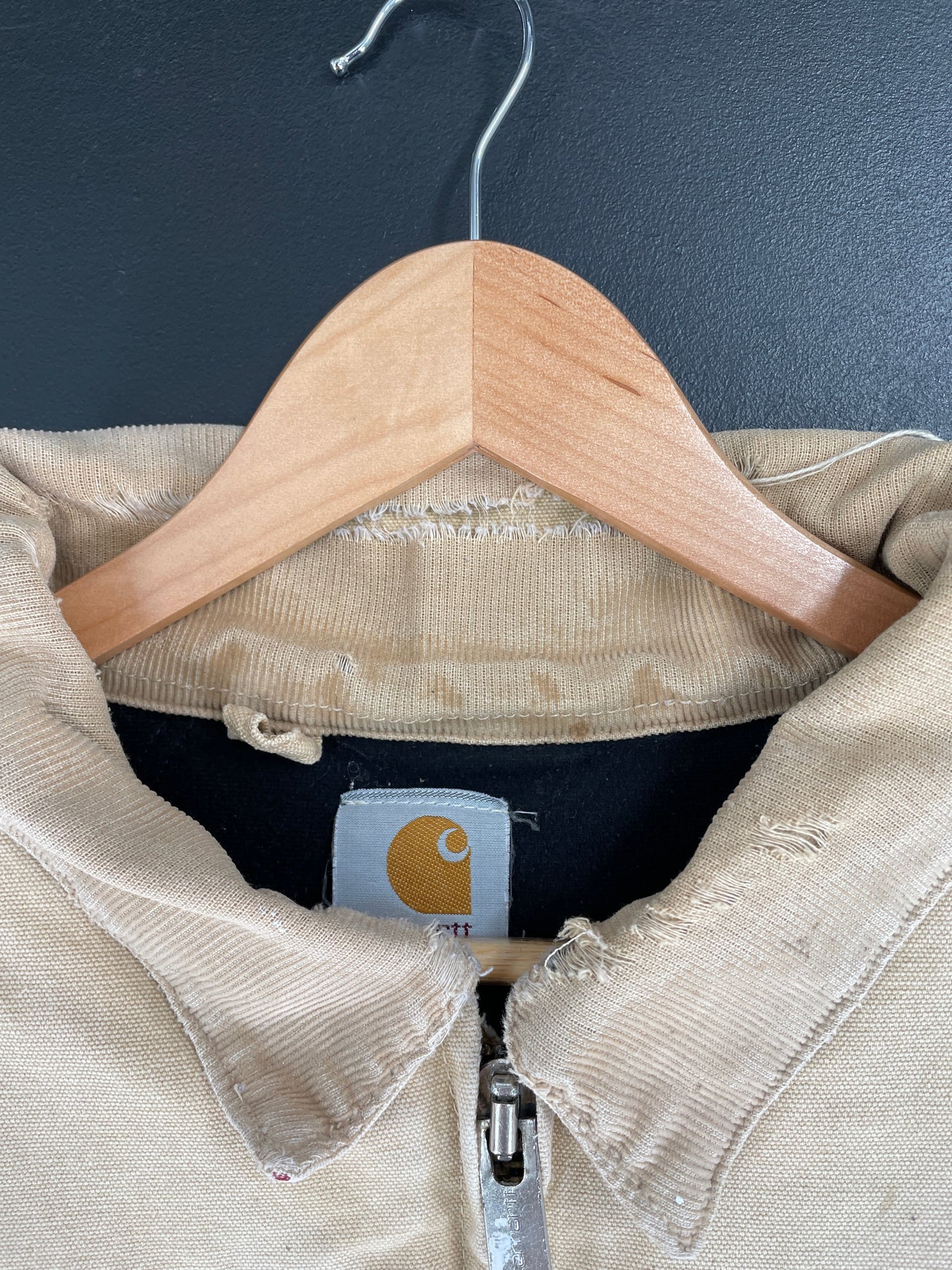.Vintage CARHARTT Size No Tag Approx. XXL Zip-Up Duck Jacket / F7136J