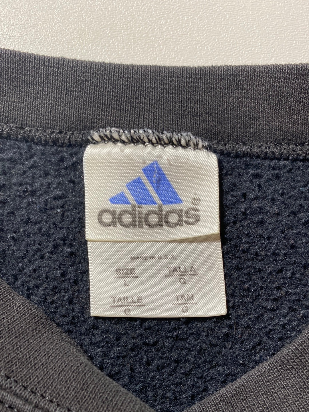90’s ADIDAS Made in USA Size L Sweat-Shirt / F8443S