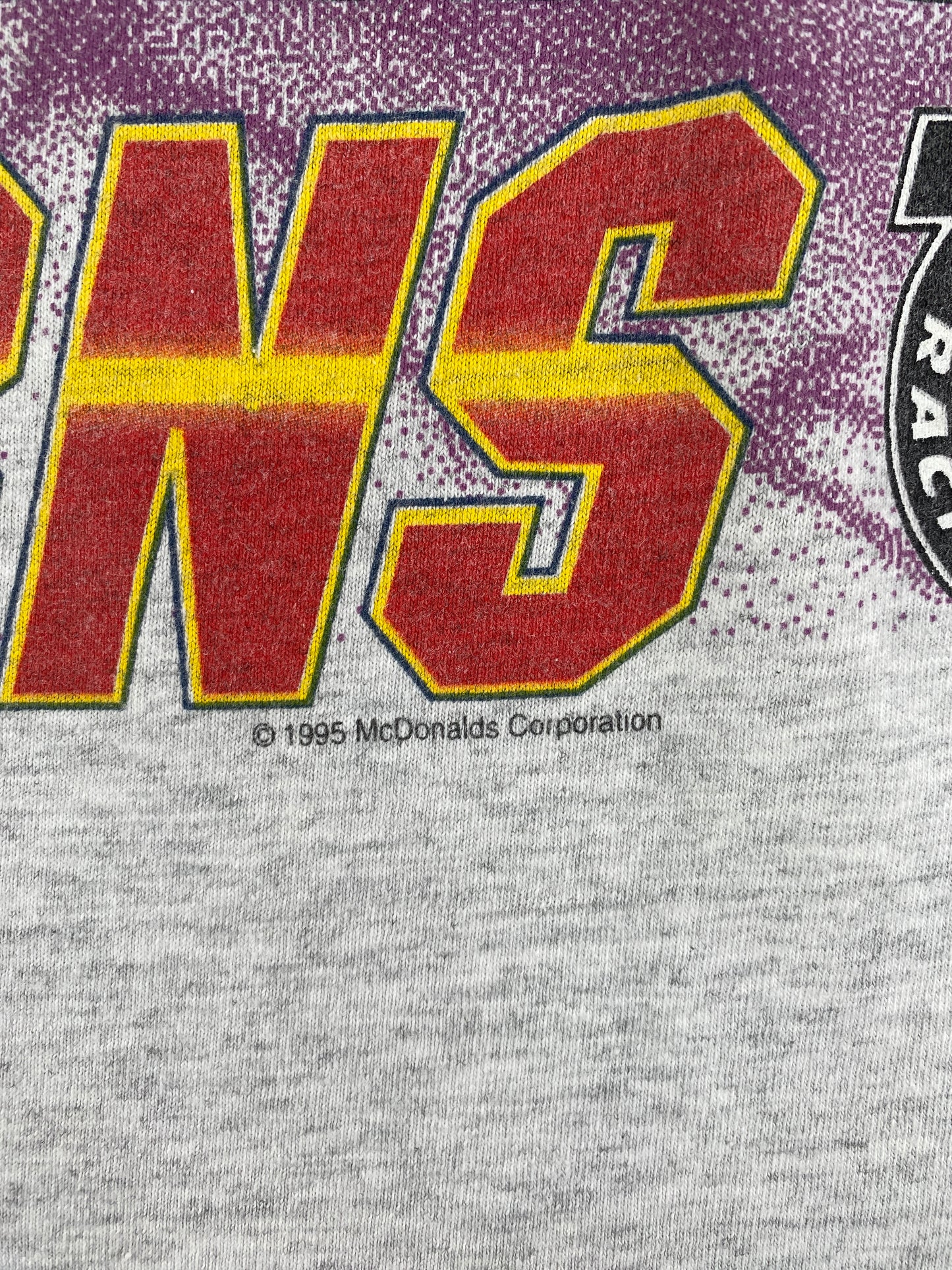 1995 FORD x MCDONALD'S BILL ELLIOTT Made in USA Size XL Vintage Racing T-Shirt / F1288T