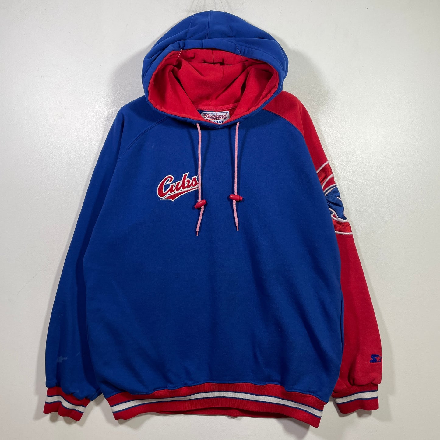 (M) 90’s STARTER x CHICAGO CUBS MLB Hoodie Sweatshirt / A1002S