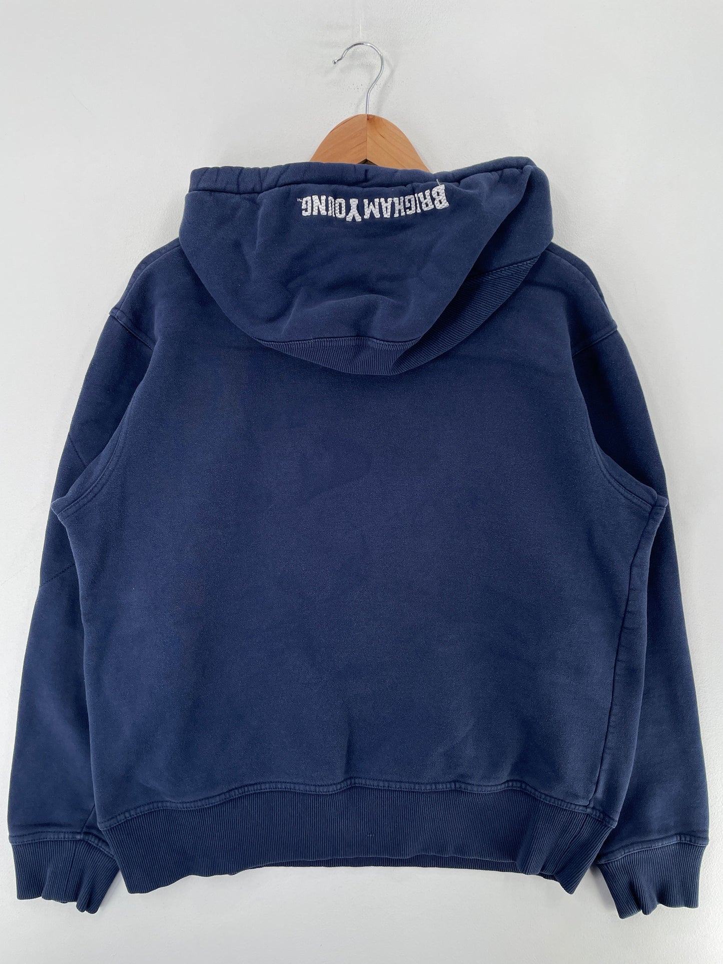 00' NIKE x BRIGHAM YOUNG UNIVERSITY Size S Vintage College Hoodie Sweat Shirt / G4383S