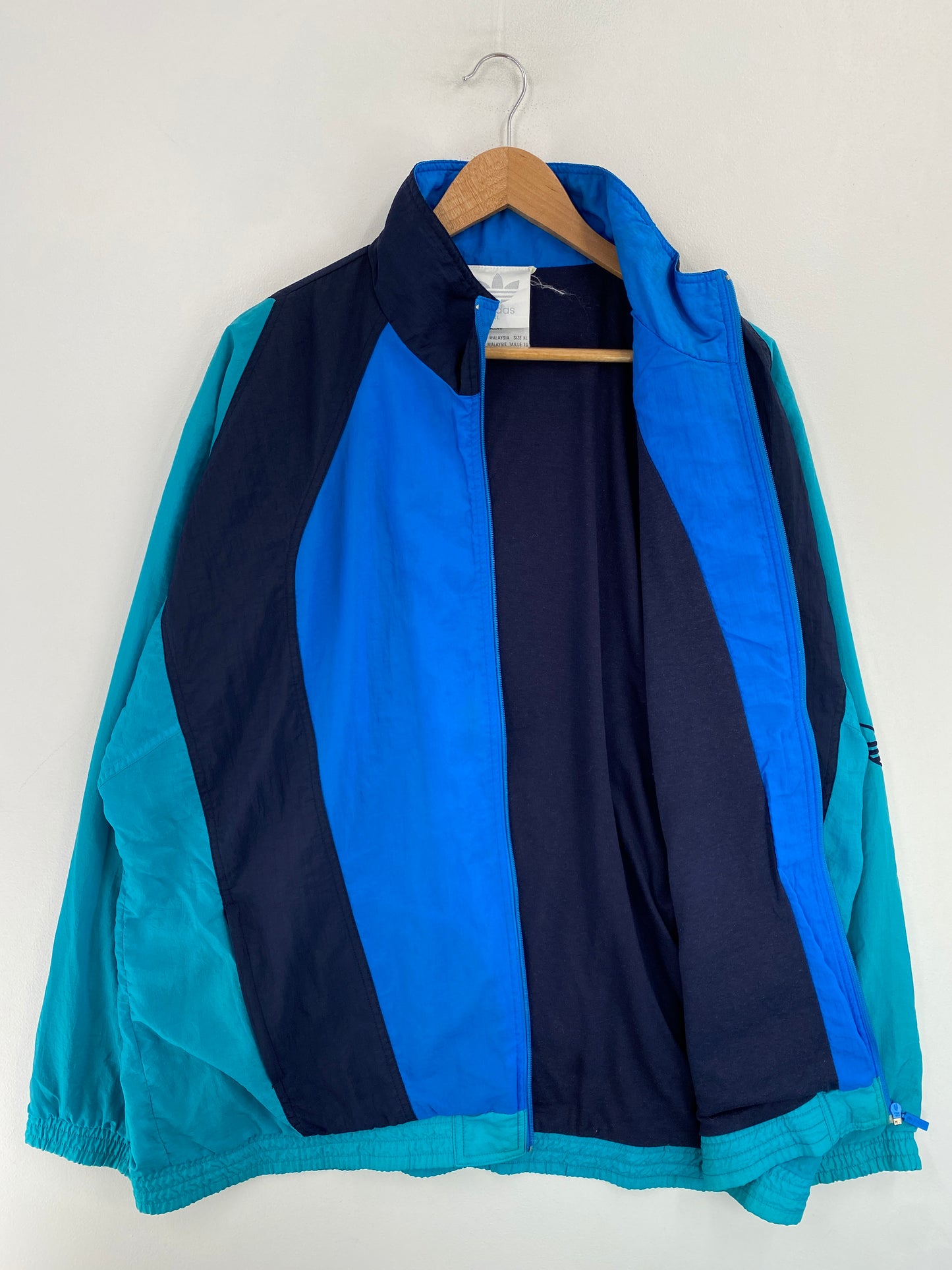 Vintage ADIDAS Size XL Zip-up Nylon Jacket / G4546N