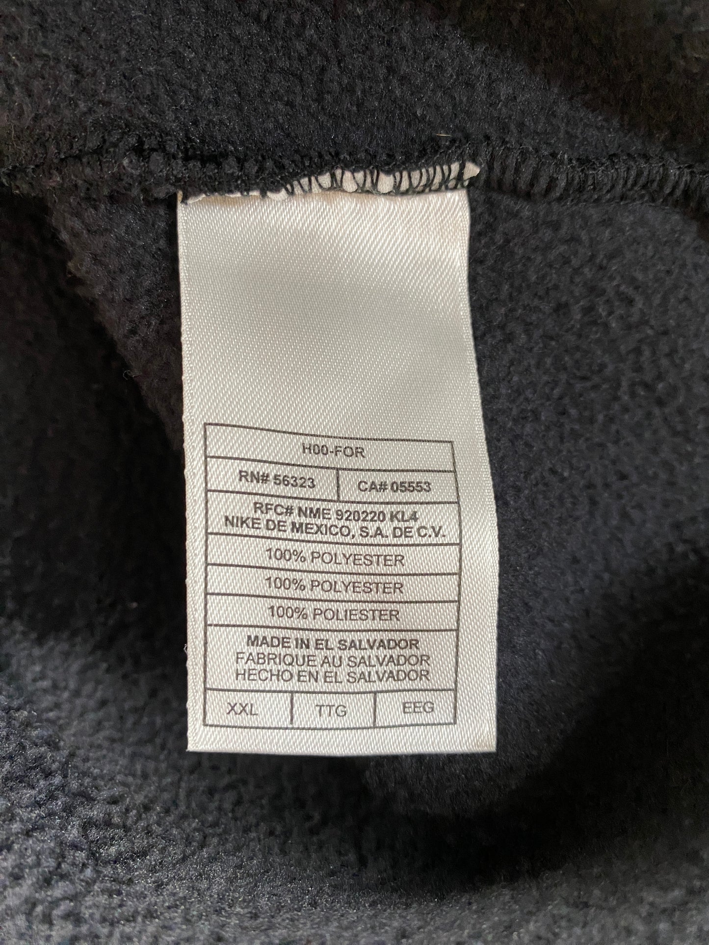 00' NIKE Size XXL Vintage Fleece / G1863F