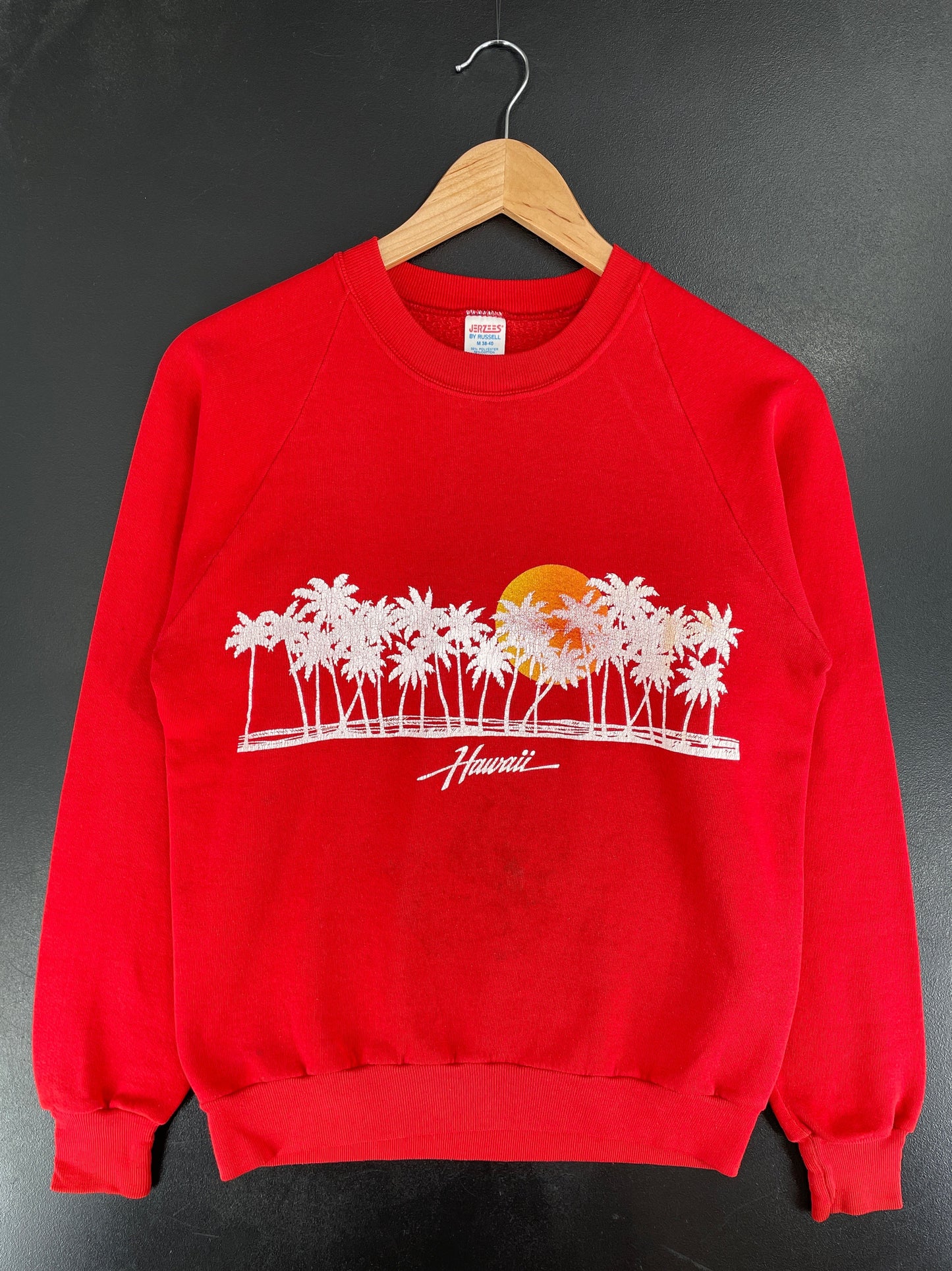 80’s HAWAII Made in USA Size Ladies M Vintage Sweat-shirt / G1868S