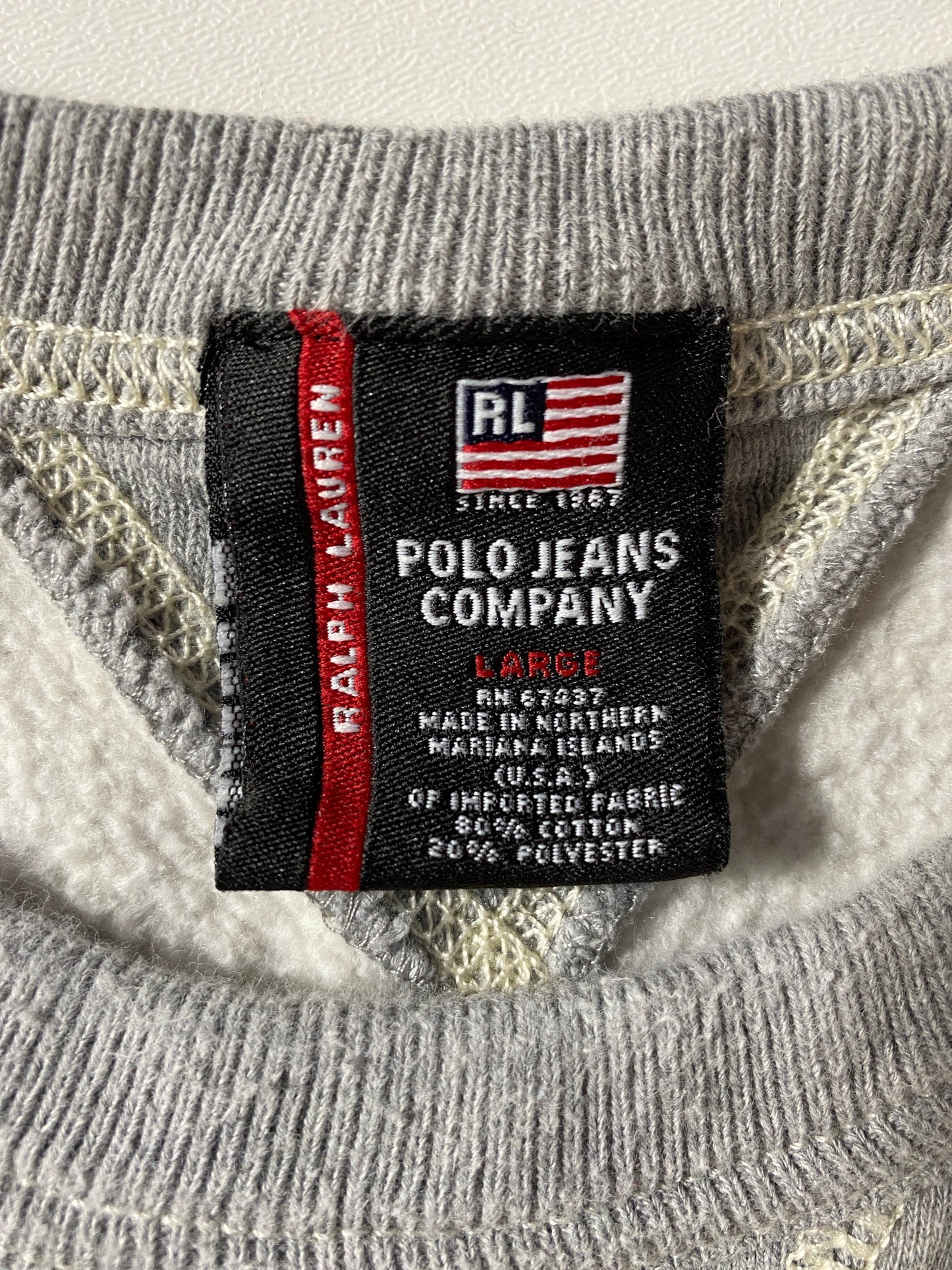 Vintage POLO JEANS Made in USA Size L Vintage Sweat-shirt / G5647S