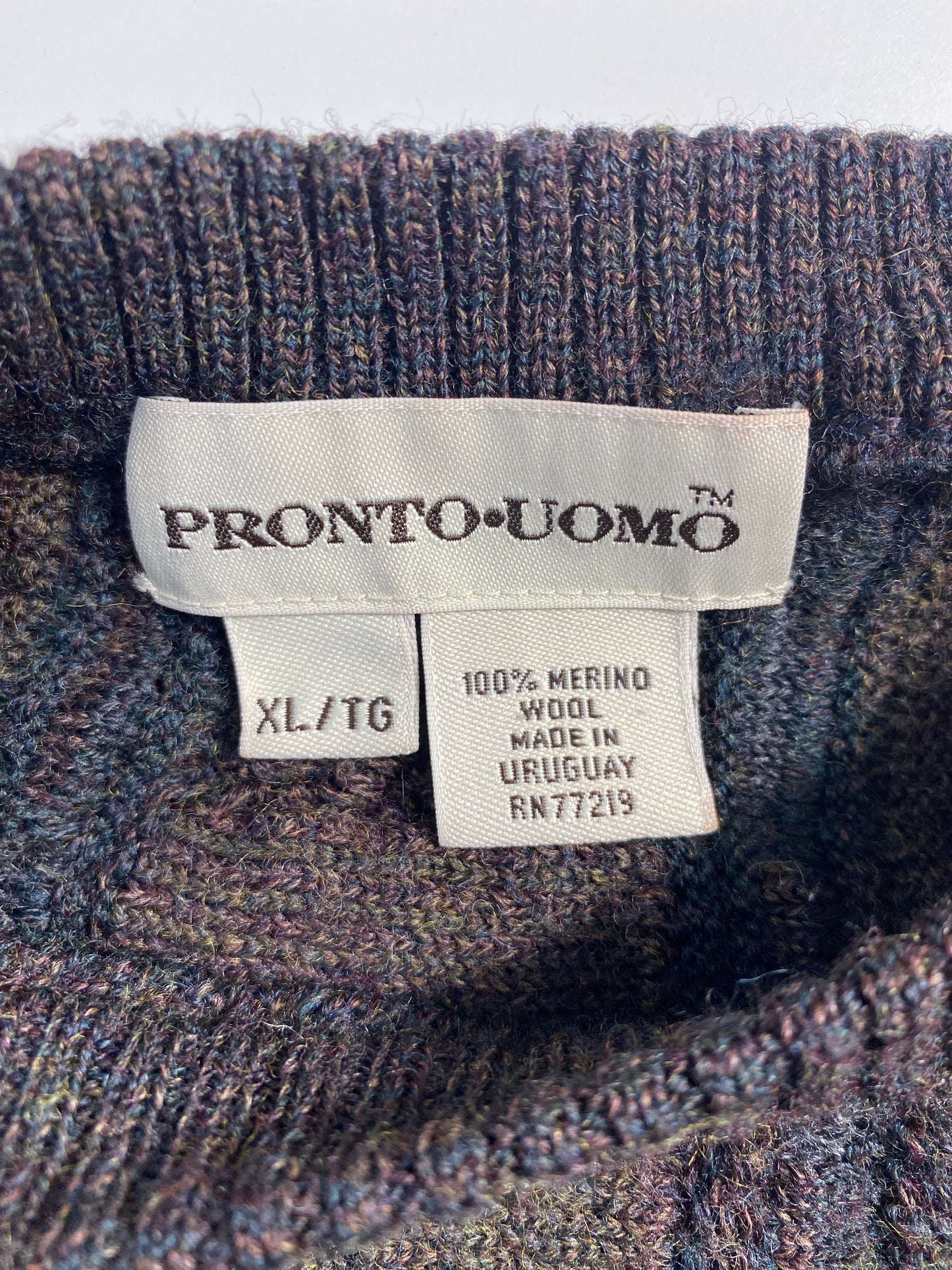 Vintage COOGI Style Size XL Wool 3D Knit Sweater / F8438K