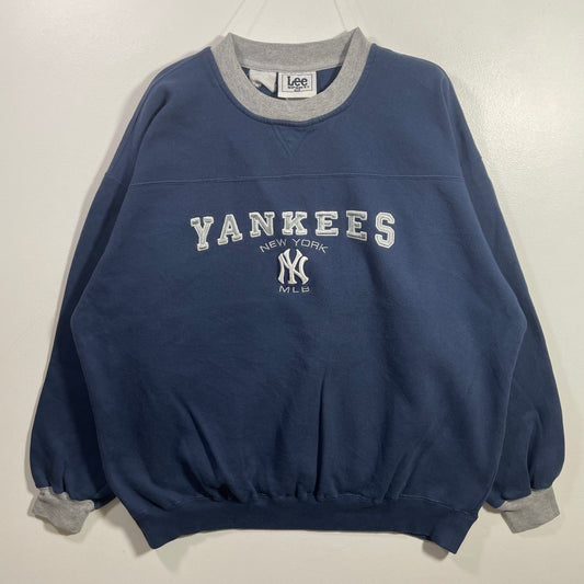 (XL) 90's NEW YORK YANKEES Vintage MLB Sweatshirt / A1101S