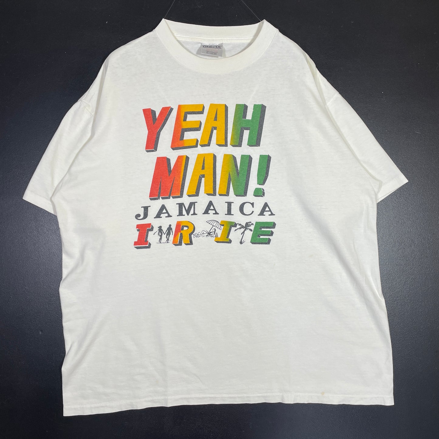 (XL) 90’s YEAH MAN! JAMAICA T-shirt / A0623T