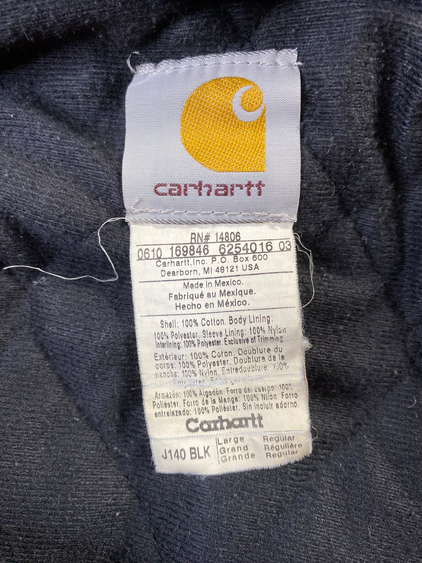 90's CARHARTT Made in USA Size XXL Vintage Zip-Up Duck Vest / F2946J
