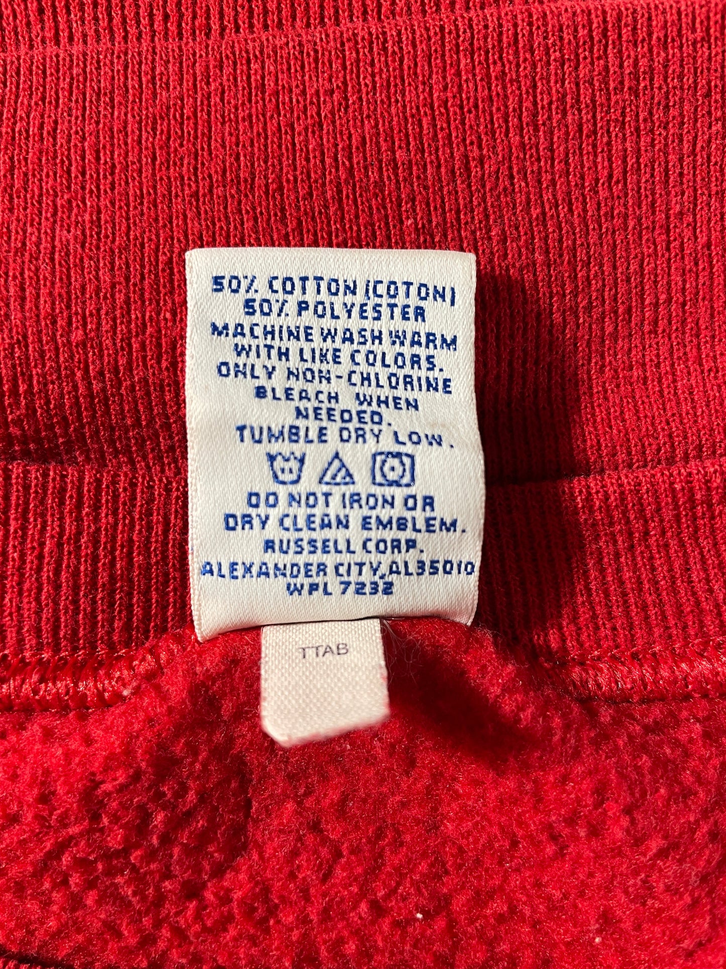 00’ RUSSELL x GEORGIA BULLDOGS Size M College Sweat-Shirt / F7562S