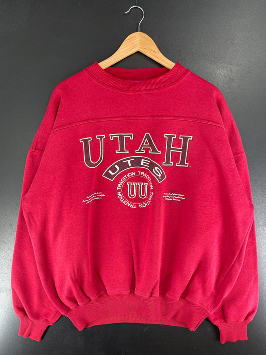 90’s UTAH Size XL College Sweat-Shirt / F5008S