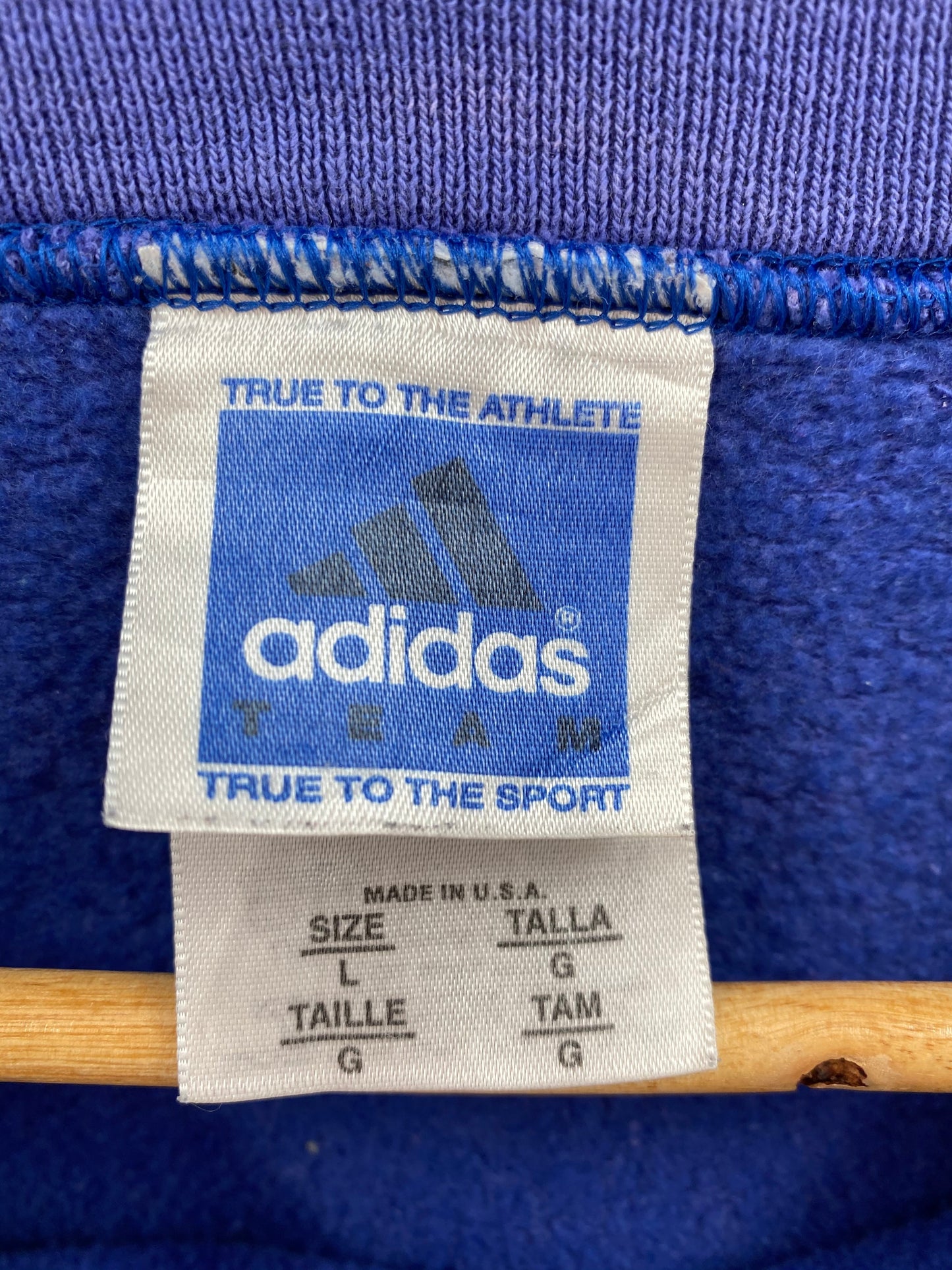 90’s ADIDAS Made in USA Size L Vintage Sweat-shirt / F8538S