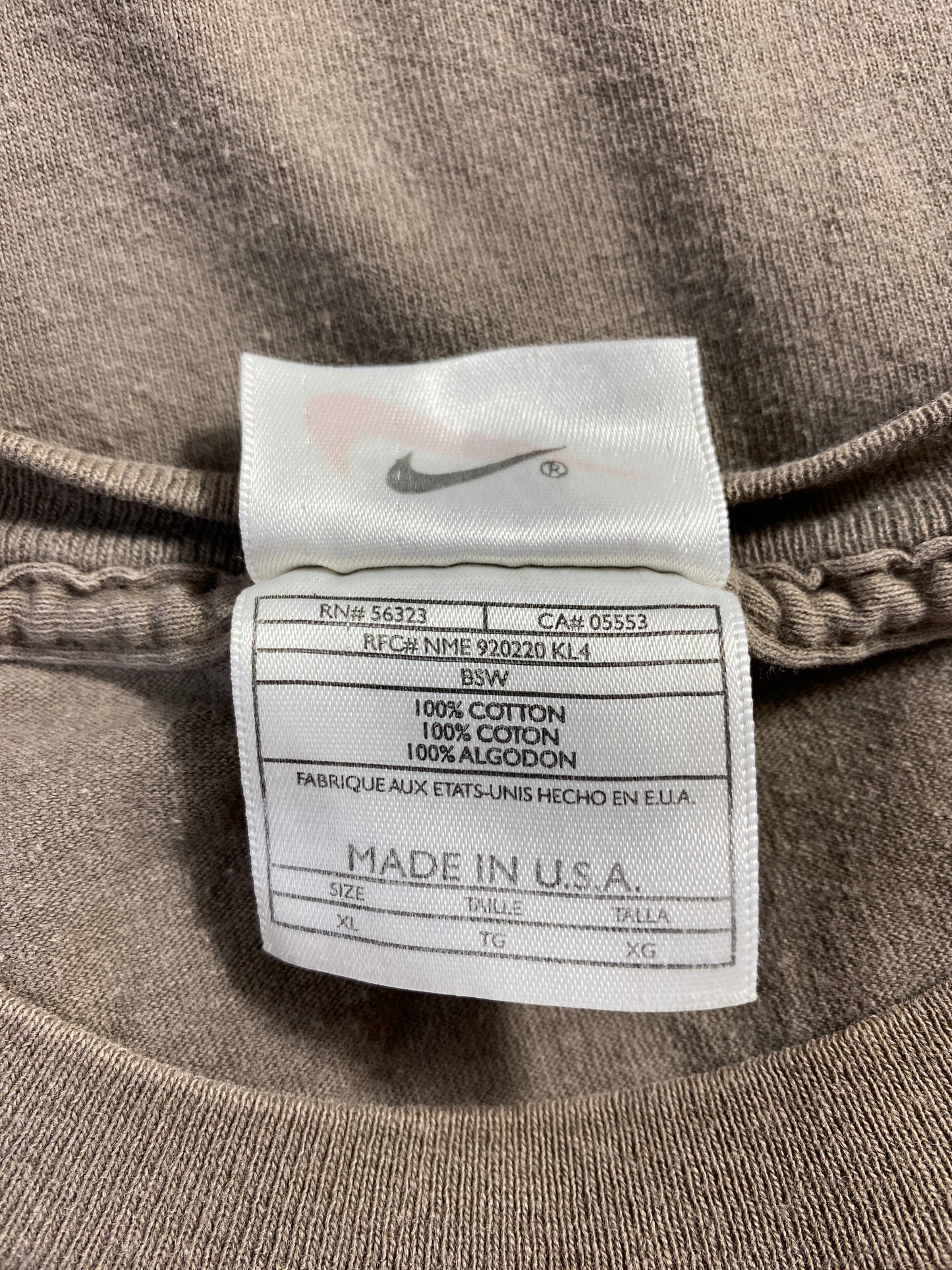 90's NIKE Made in USA Size XL Vintage Long Sleeve T-shirt / F8883T