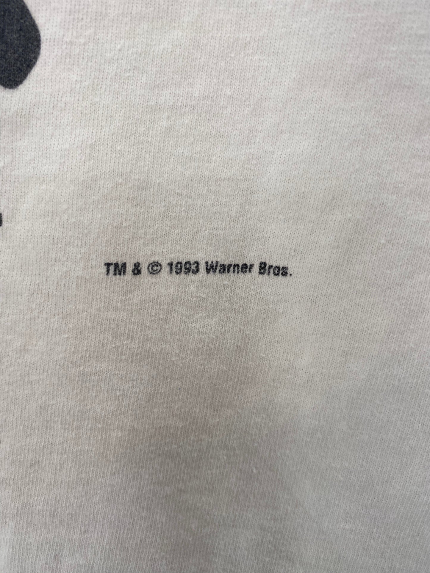 1993 LOONEY TUNES ROAD RUNNER Made in USA Size XL Vintage T-Shirt / E9190T