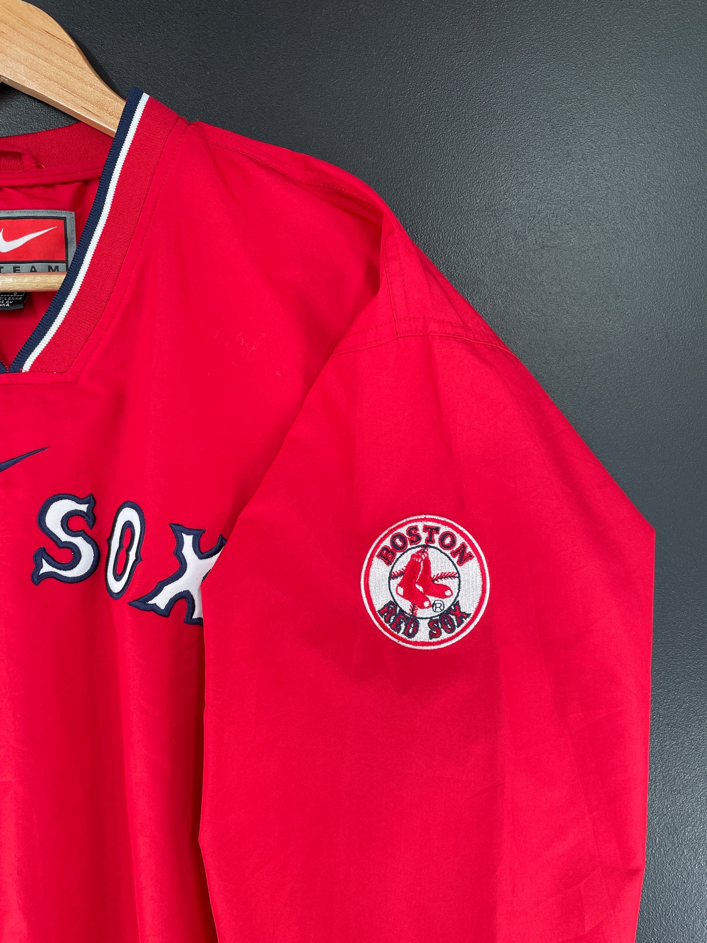 00' NIKE x RED SOX Size L Vintage MLB Nylon Jacket / G4361N