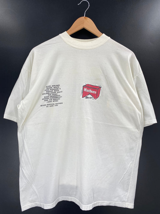 1994 MARLBORO Size No tag (Approx.XL) Vintage T-Shirts / E9696T