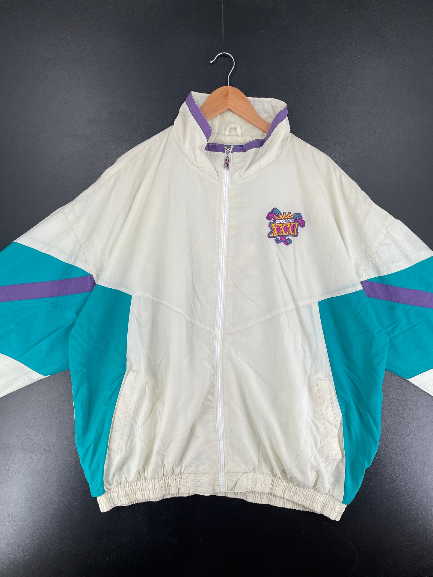 90’s REEBOK x SUOER BOWL Size XXL NFL Nylon Jacket / F2432N