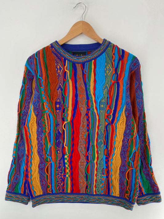 Vintage 3D-COOGI STYLE Size M Cotton Knit Sweater / F6610K