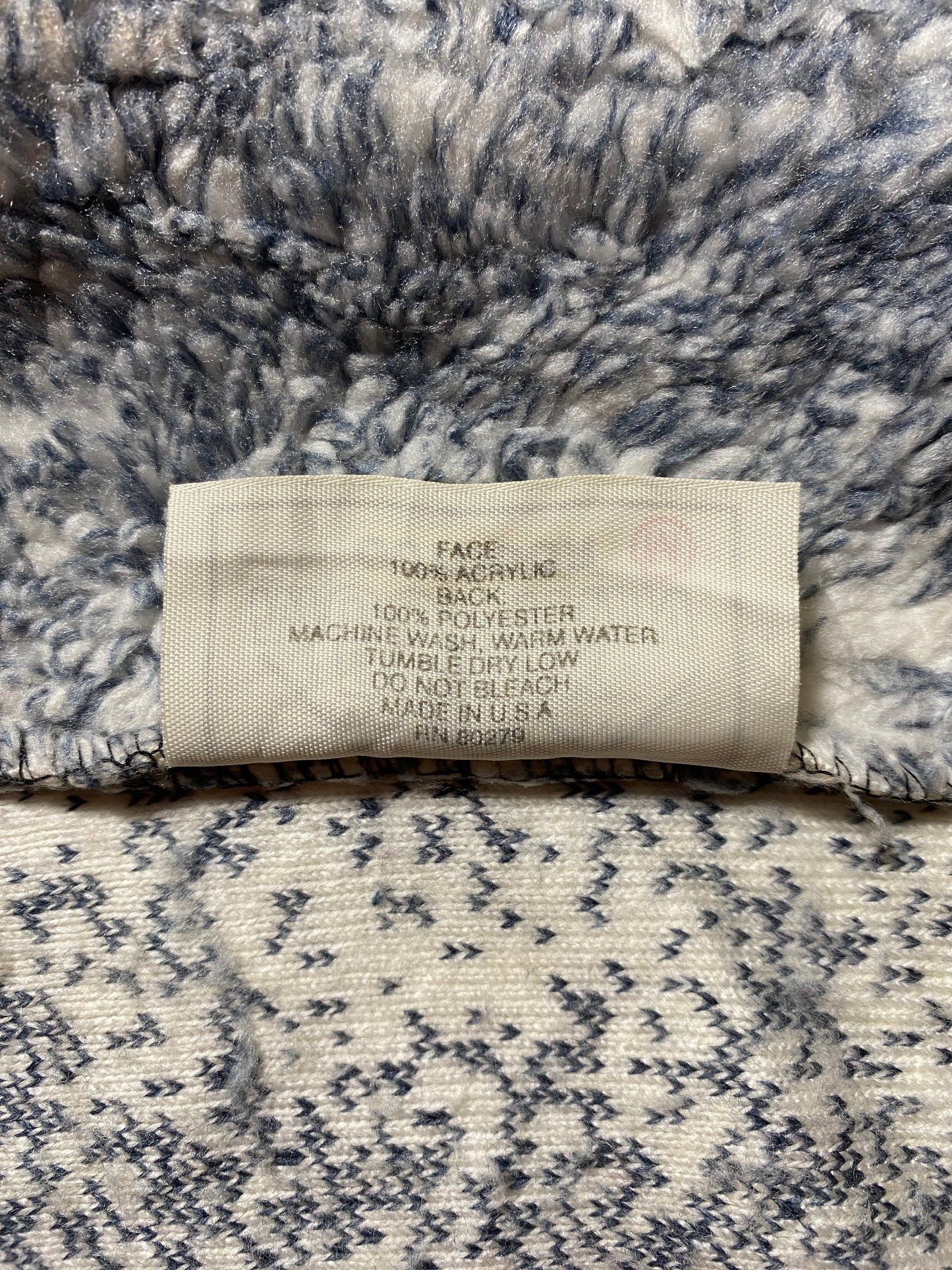 90's BLACK MOUNTAIN WOLVES Made in USA Size M Vintage Fleece Jacket / G6113F