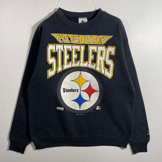 (M) 1990 STARTER x PITTSBURGH STEELERS Vintage NFL Sweatshirt / A1135S