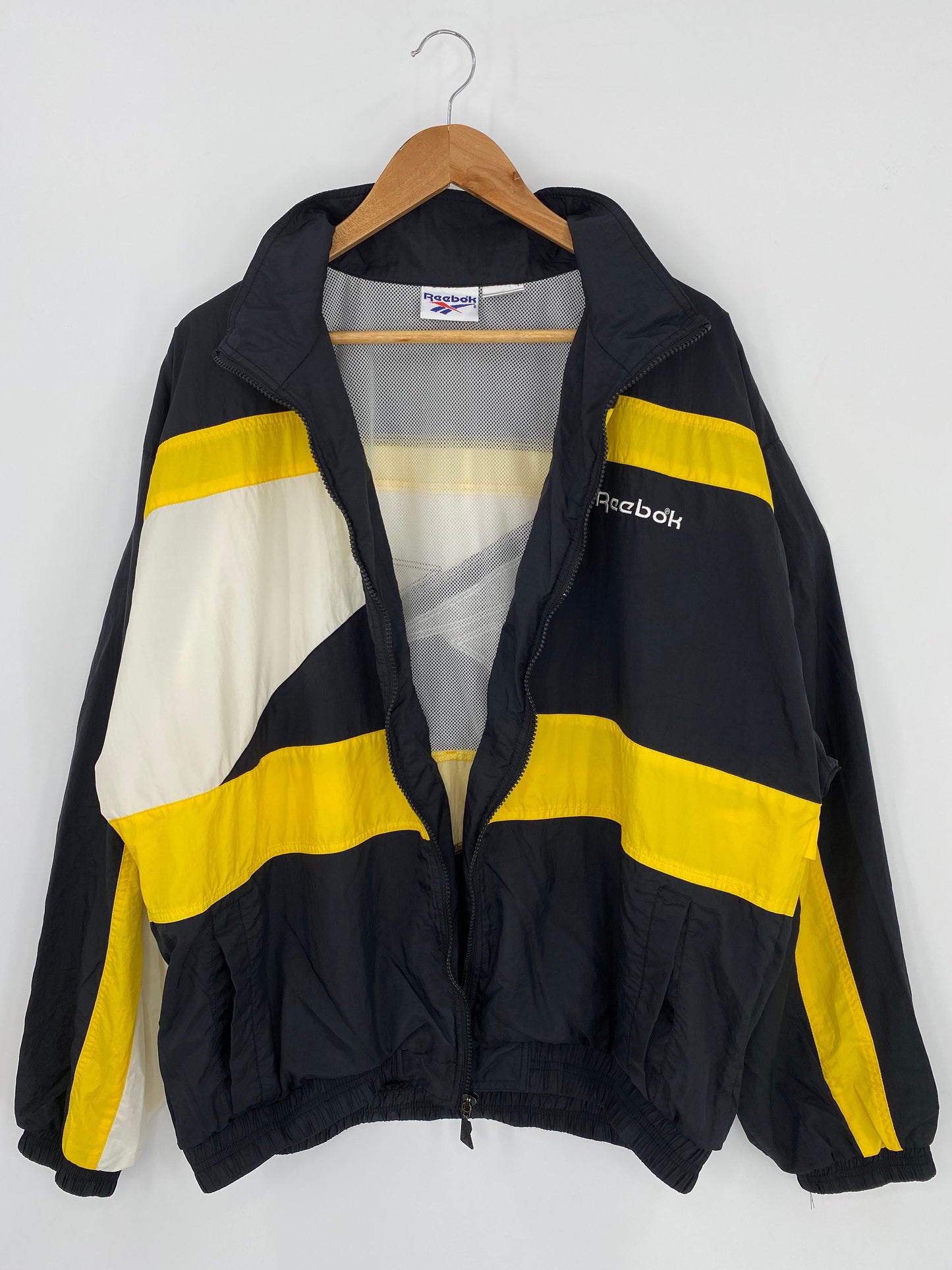 90’s REEBOK Size L Zip-up Nylon Jacket  / F6502N