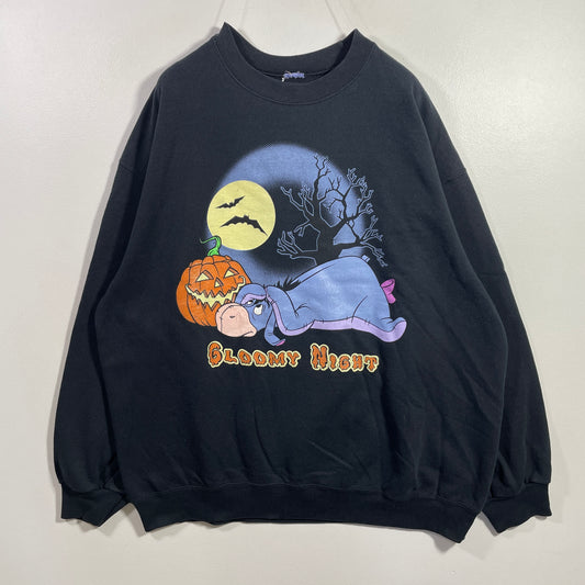 (Approx.L) 00’ DISNEY EEYORE Vintage Halloween Sweatshirt / A1088S