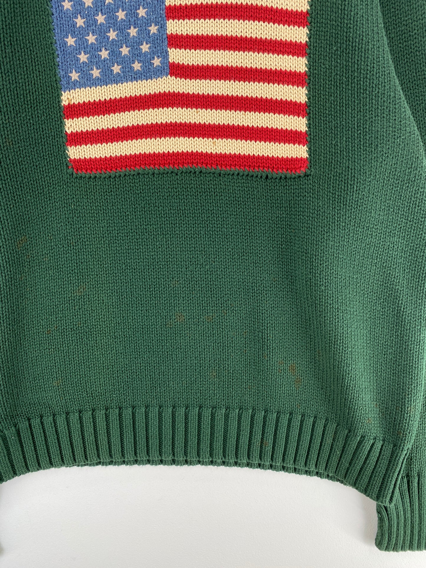 90's POLO RALPH LAUREN FLAG Size XL Vintage Knitwear / F3504K