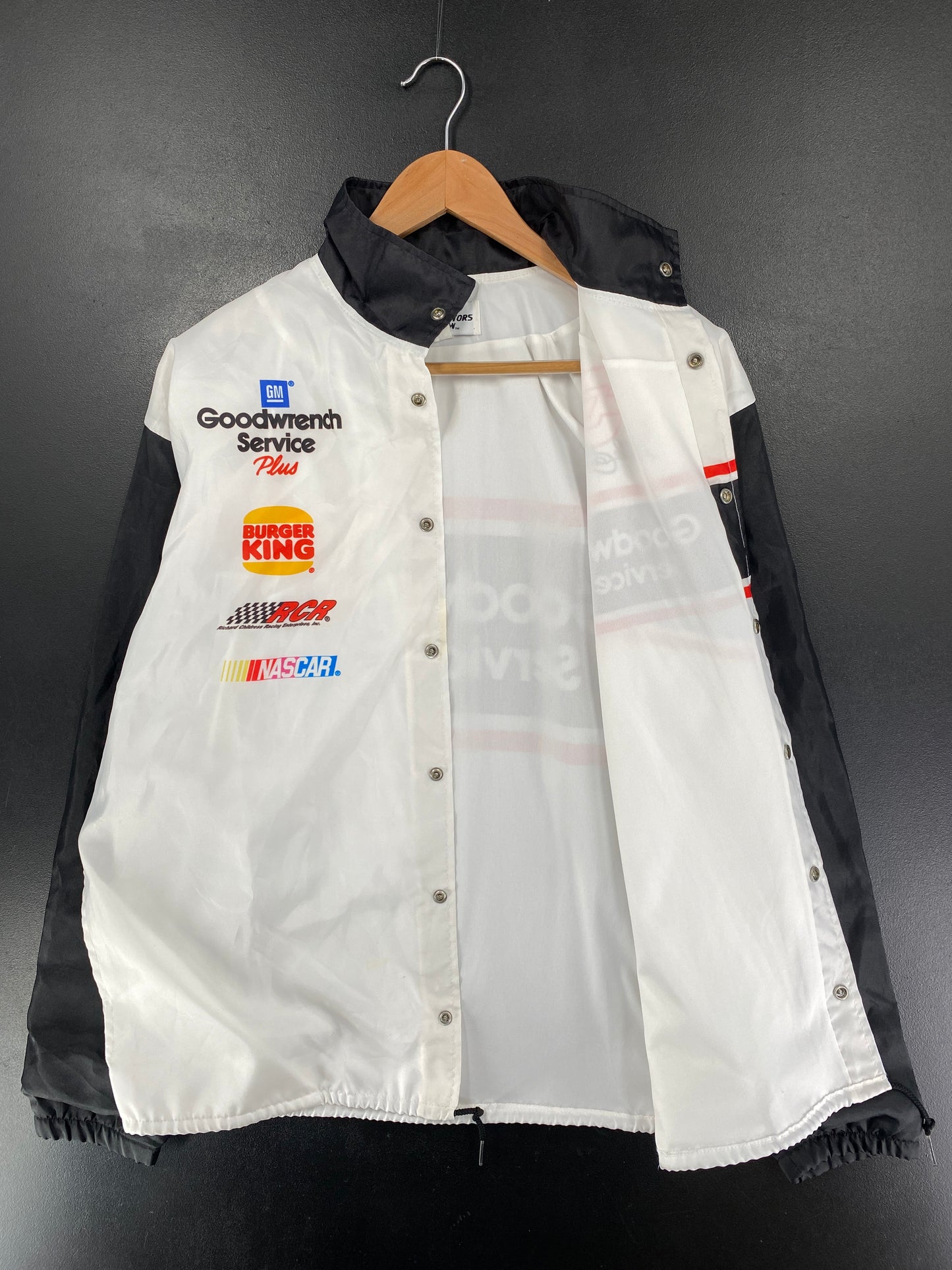 90's GOODWRENCH SERVICE DALE EARNHARDT Made in USA Size L Racing Nylon Jacket / G5839N
