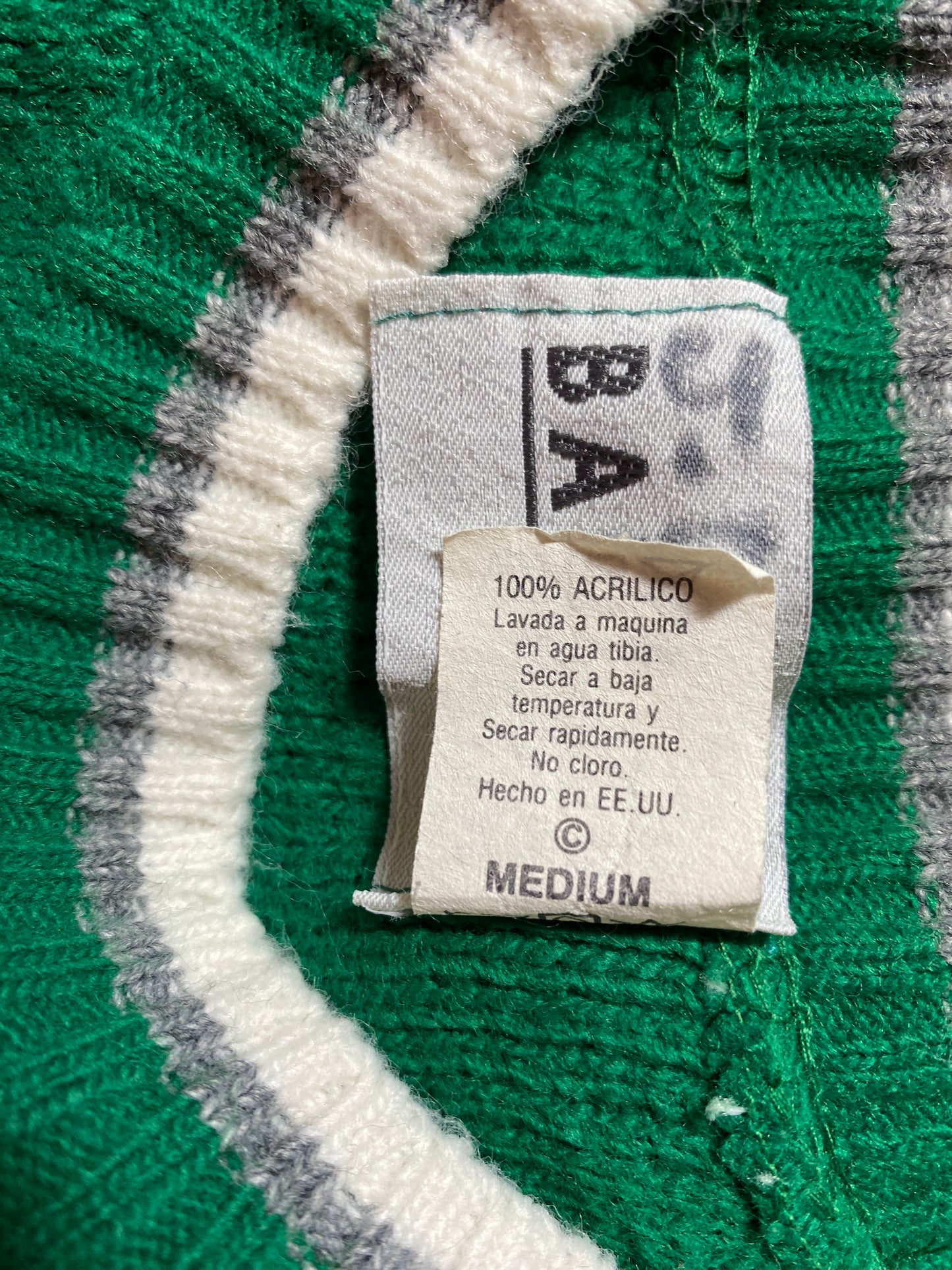 90's PHILADELPHIA EAGLES Made in USA Size M Vintage NFL Acrylic Knit Sweater / F9171K