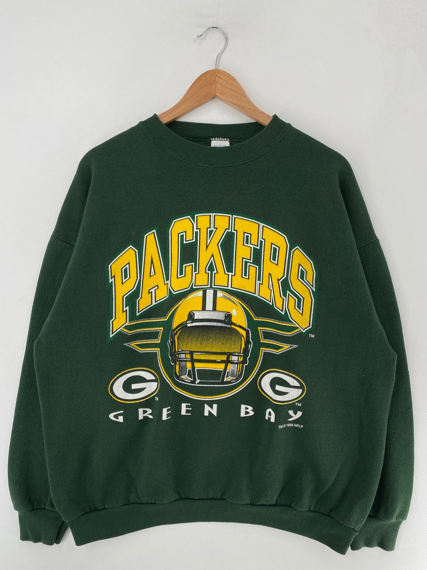 1995 GREEN BAY PACKERS Made in USA Size XL Vintage NFL Sweat-Shirt / G4102S