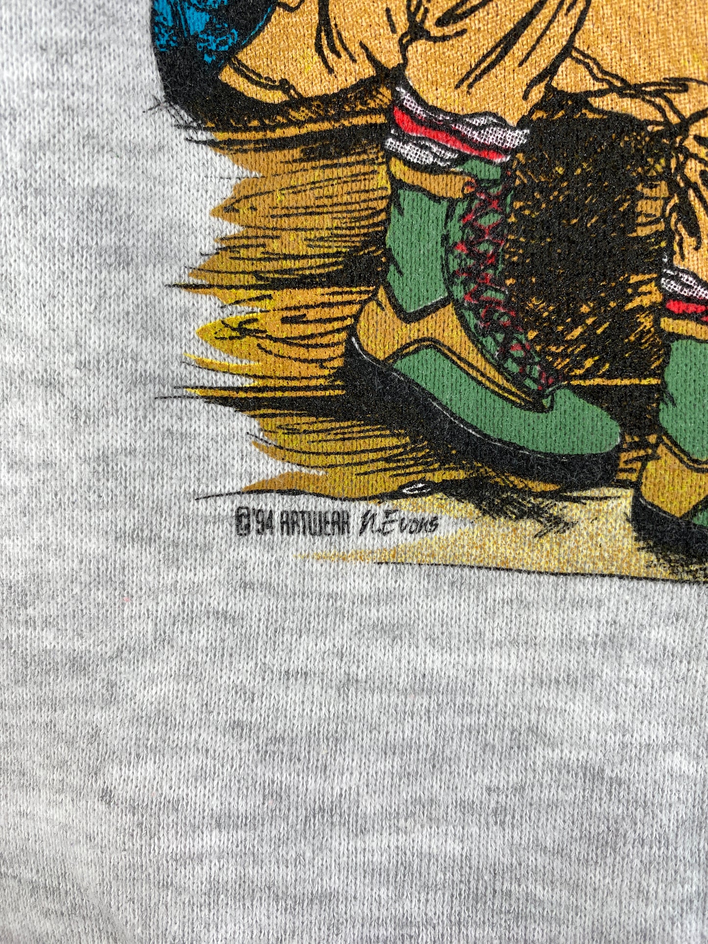 1994 DEER HUNTING HUMAN Made in USA Size XL Vintage Animal Sweat-Shirt / G5786S