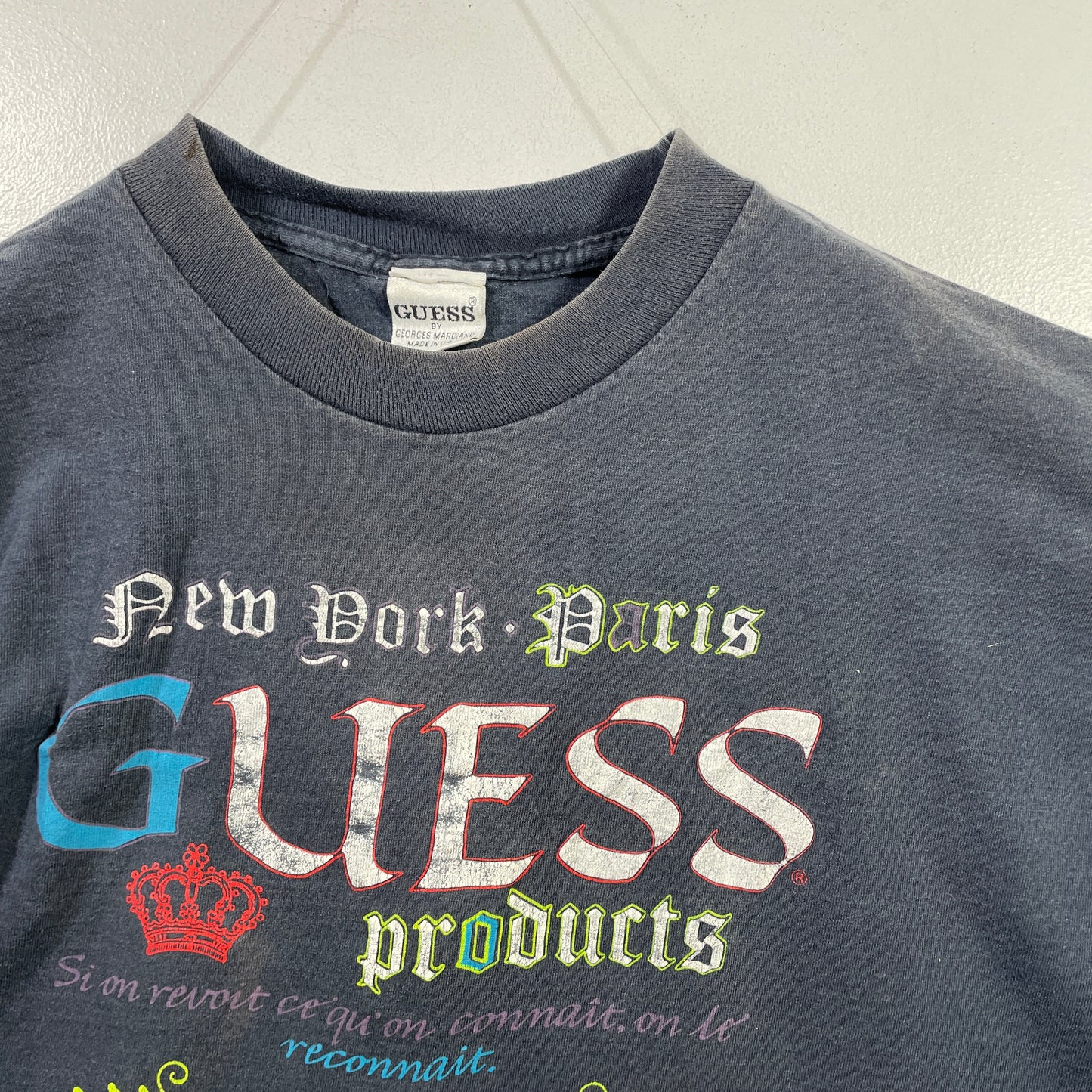 ( Approx.L)90’s GUESS Long Sleeve T-Shirt / A0909T