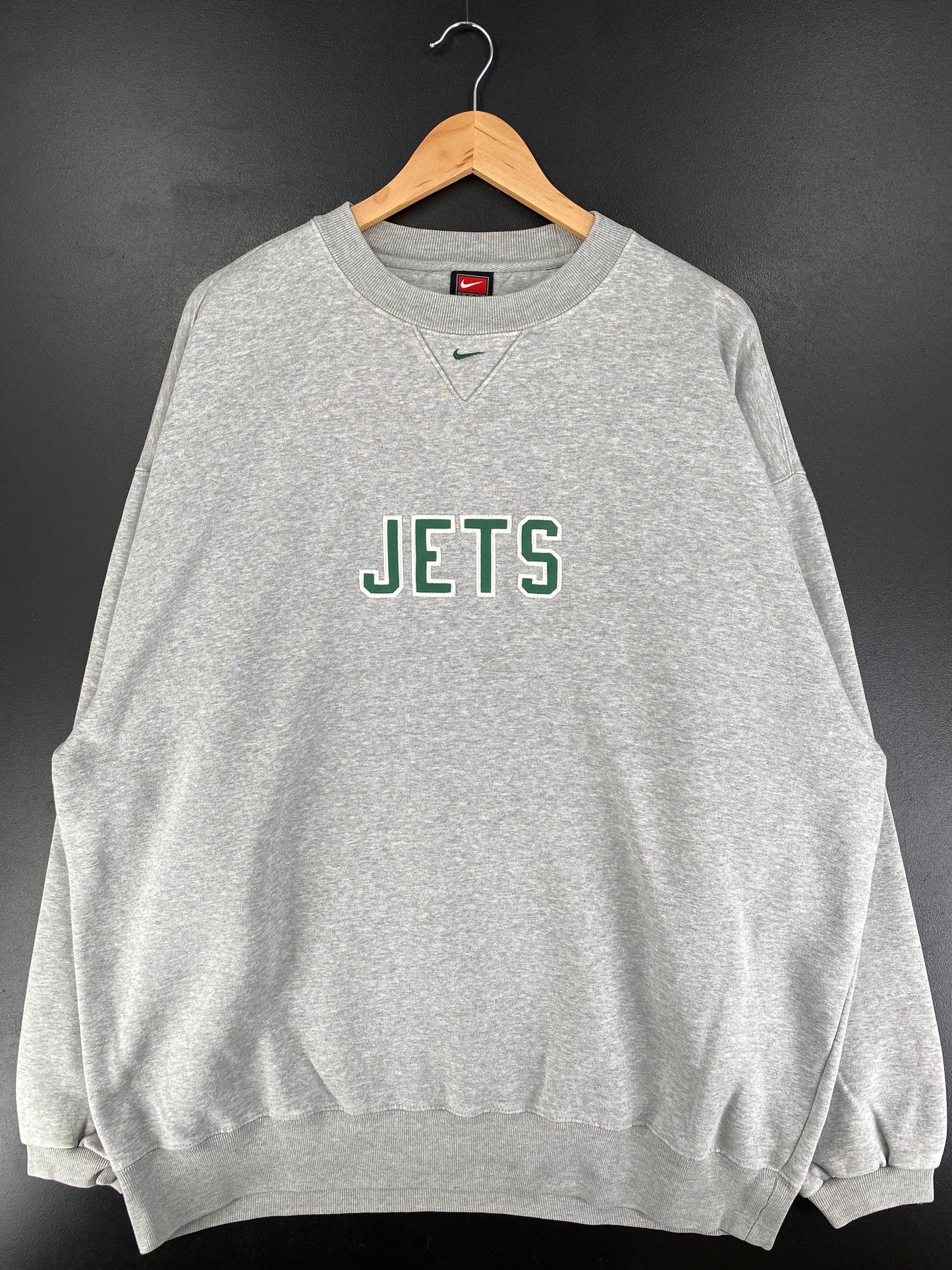 00' NIKE x GREEN NEW YORK JETS Size XXL Vintage NFL Sweat Shirt / F1142S
