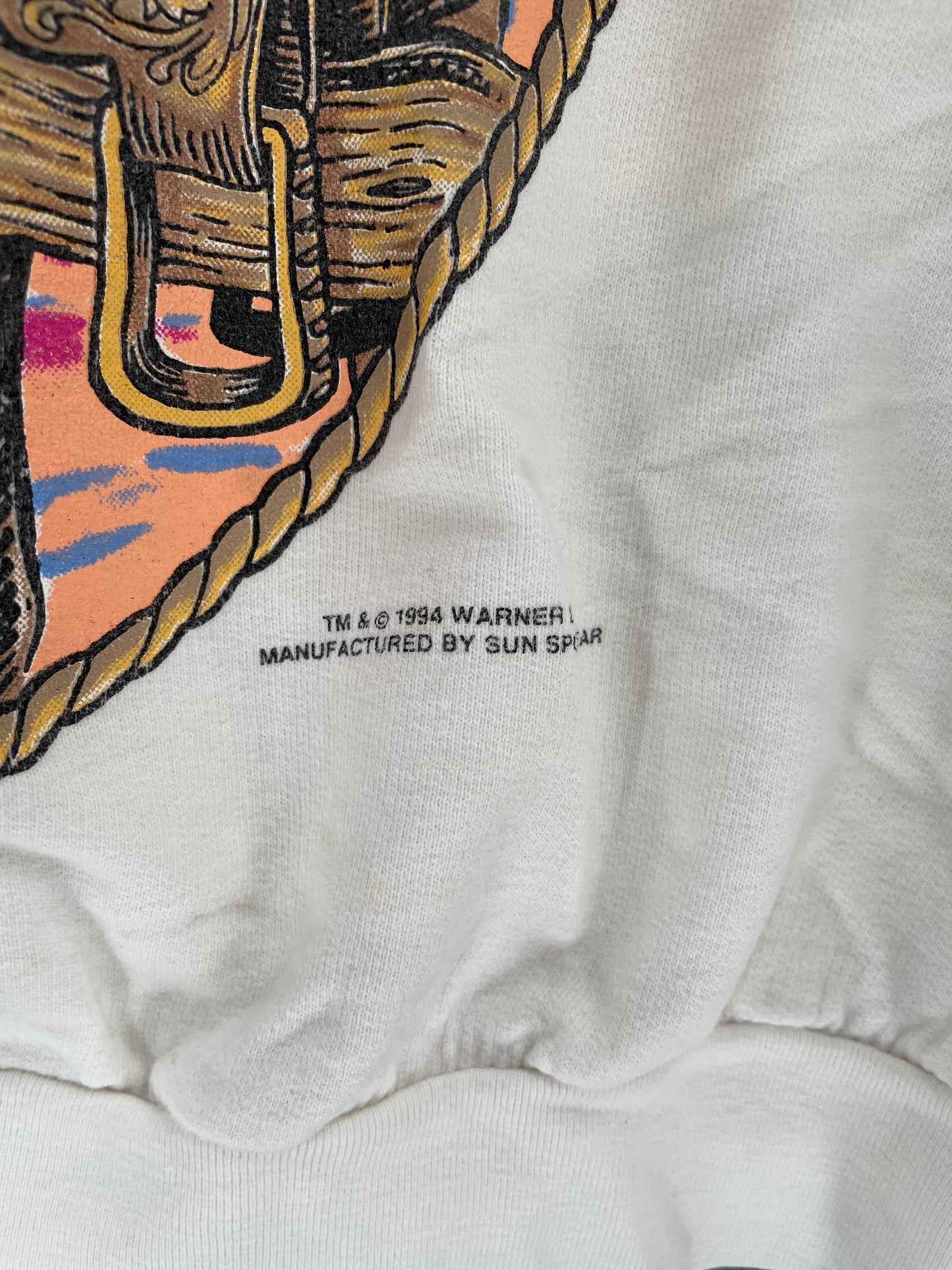 1994 LOONEY TUNES BUGS BUNNY Size L Vintage Sweat-Shirt / G2476S