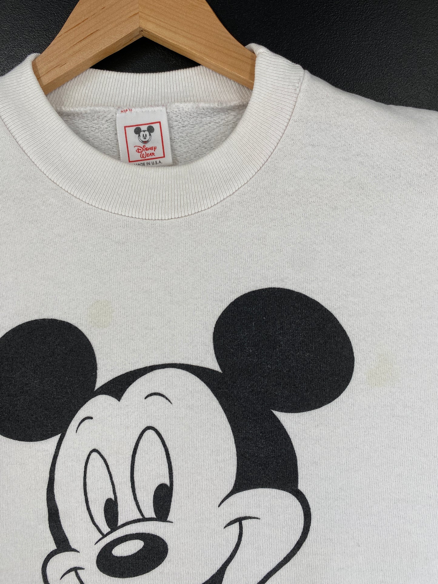 90's DISNEY MICKEY Made in USA Size L Vintage Sweat-Shirt / G3693S