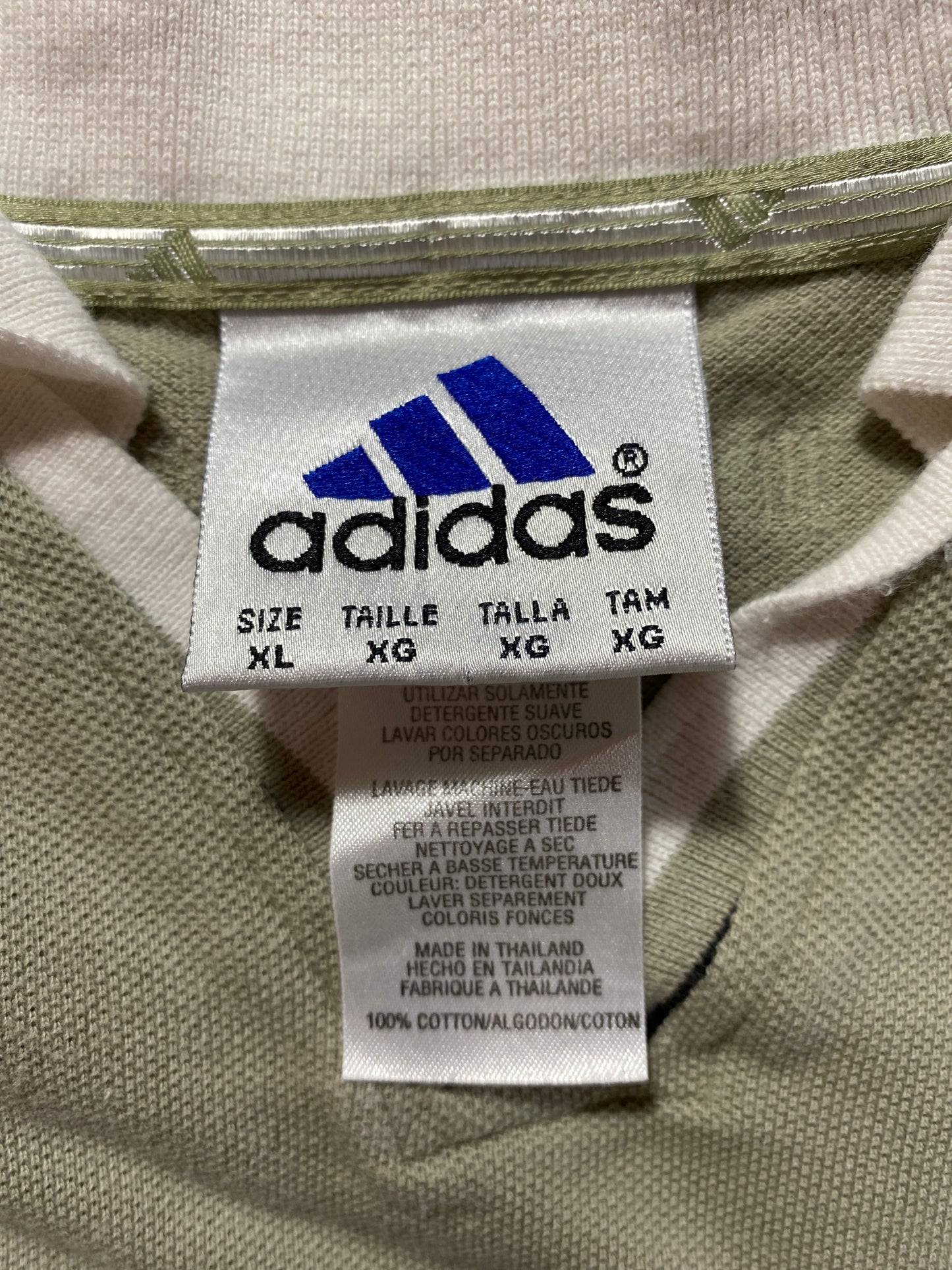 Vintage ADIDAS Size XL Button Down Polo Shirt / G4017B