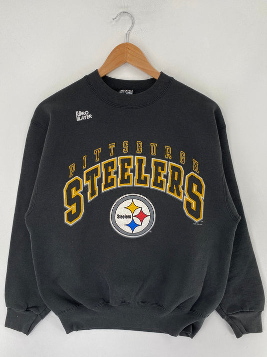 90’s PITTSBURGH STEELERS Size No Tag (Approx.L) NFL Sweat-shirt / G3229S