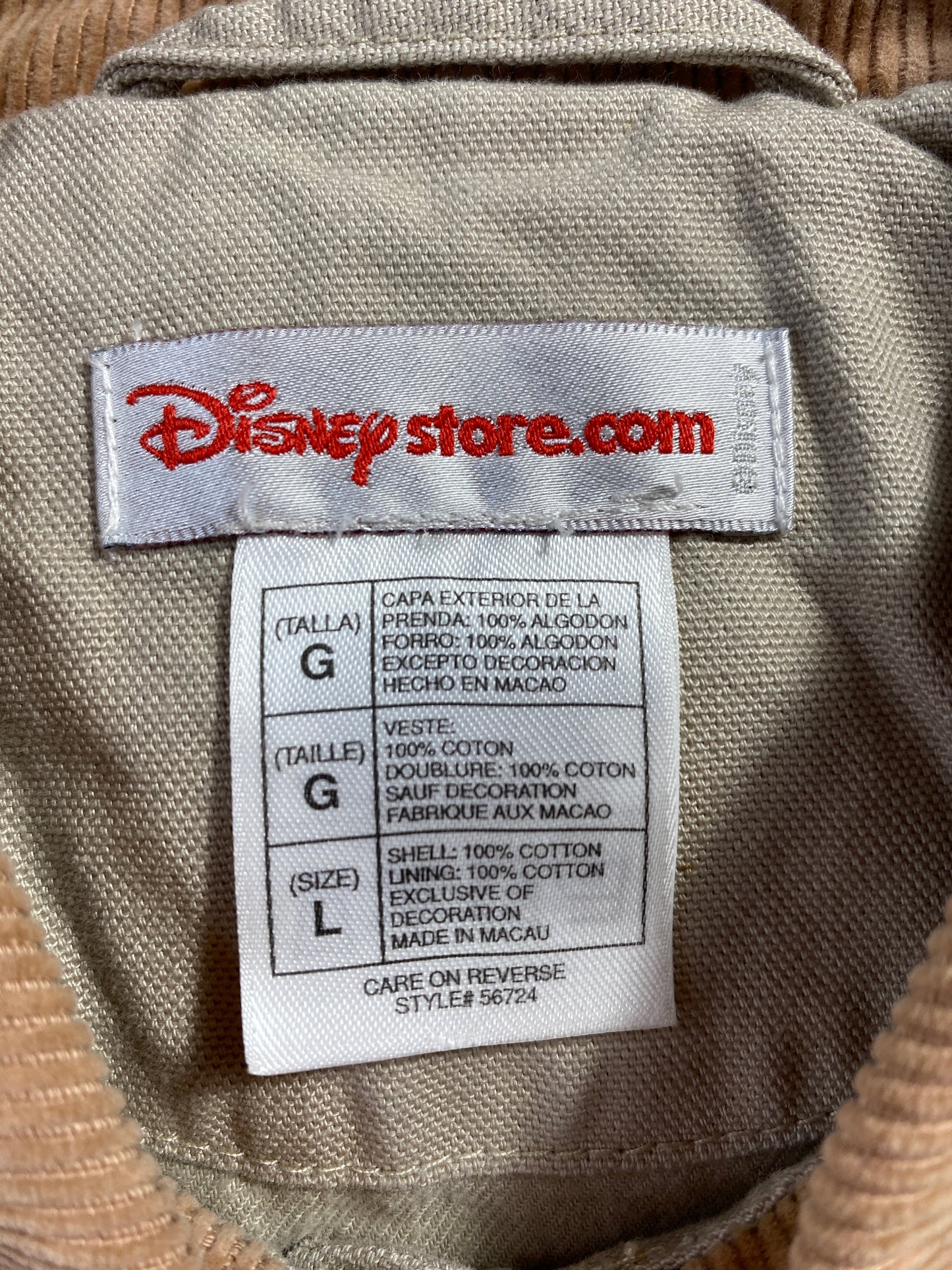 Vintage DISNEY MICKEY Size L Button Down Jacket / G5731J