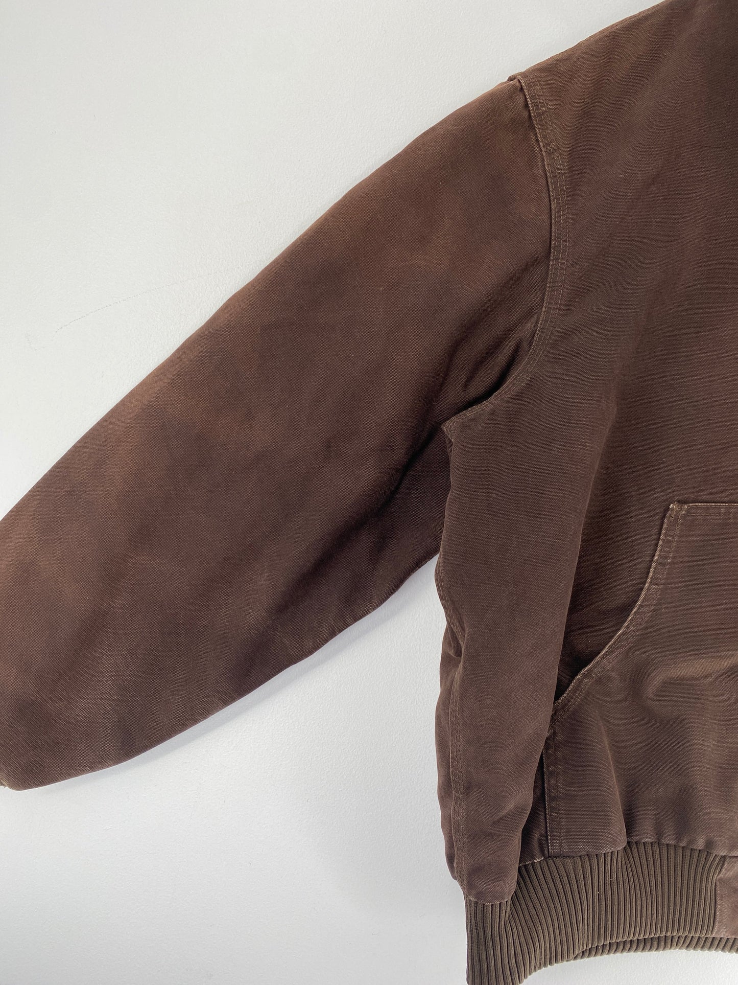 .Vintage CARHARTT Size L Zip-Up Duck Jacket / F7306J