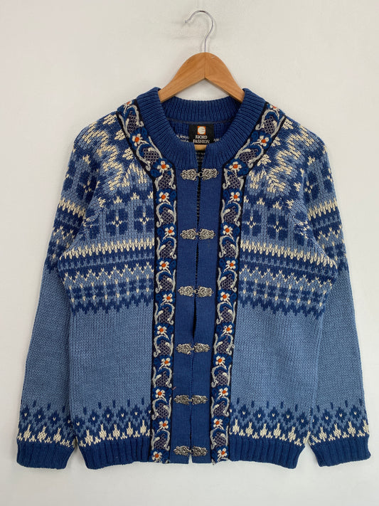 Vintage FJORD FASHION Size Approx. Ladies M Wool Knit Sweater / G6998K