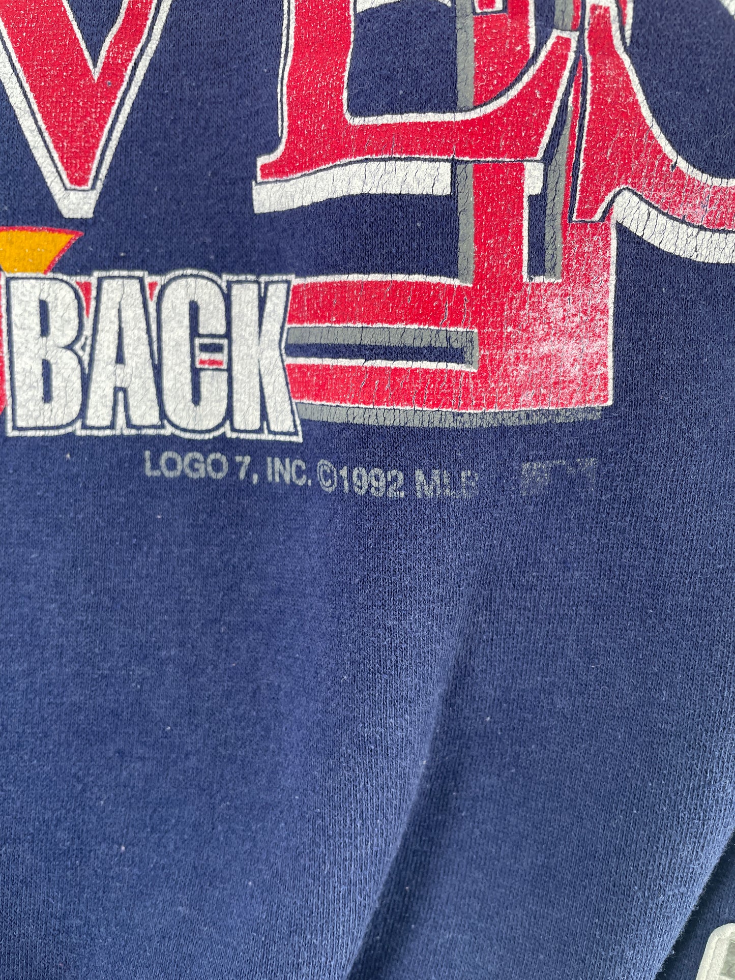 1992 ATLANTA BRAVES Size XL Vintage MLB Sweat-shirt / G5258S