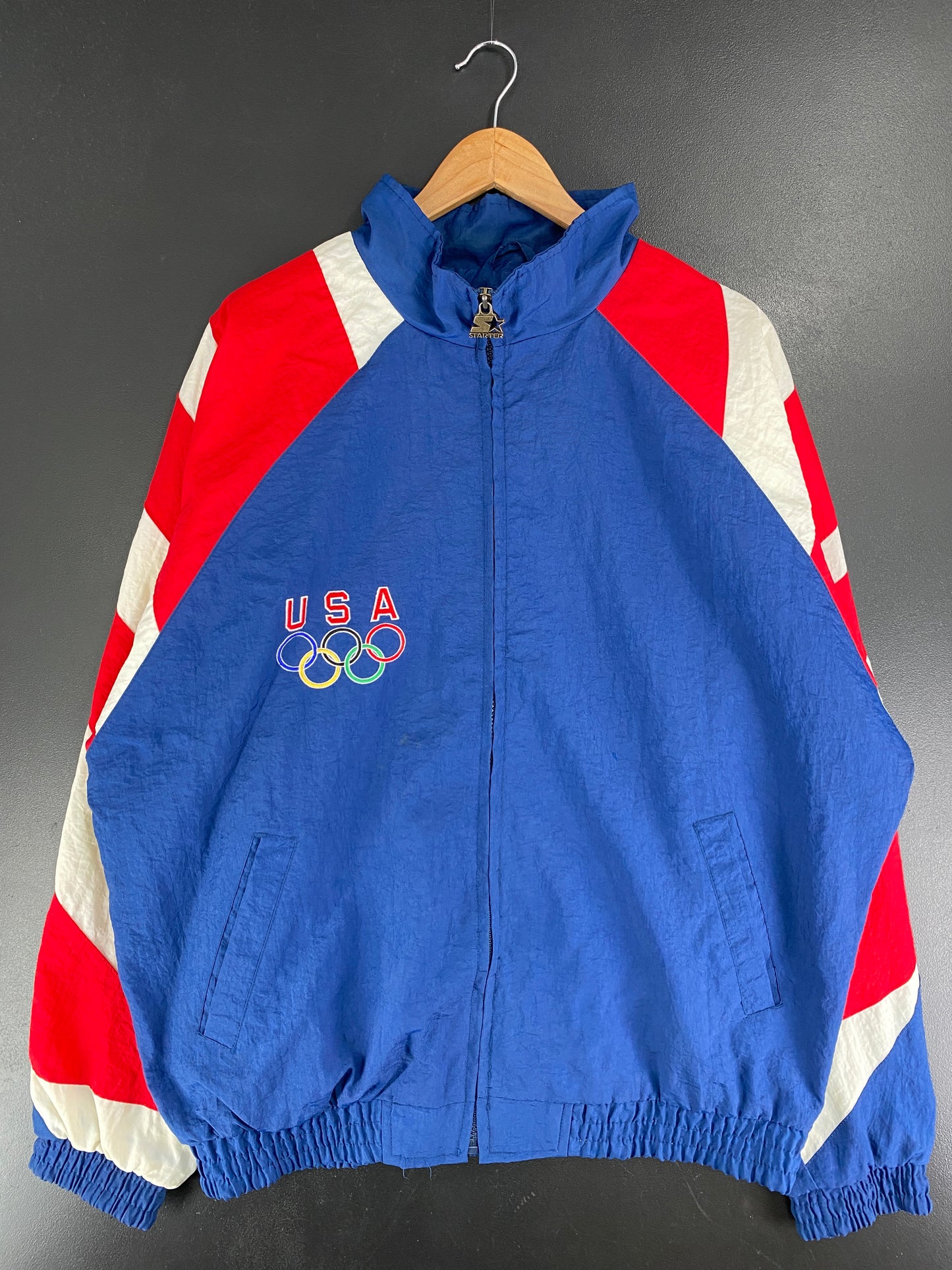 90’s STARTER x USA OLYMPIC Size L Nylon Jacket / F4520N