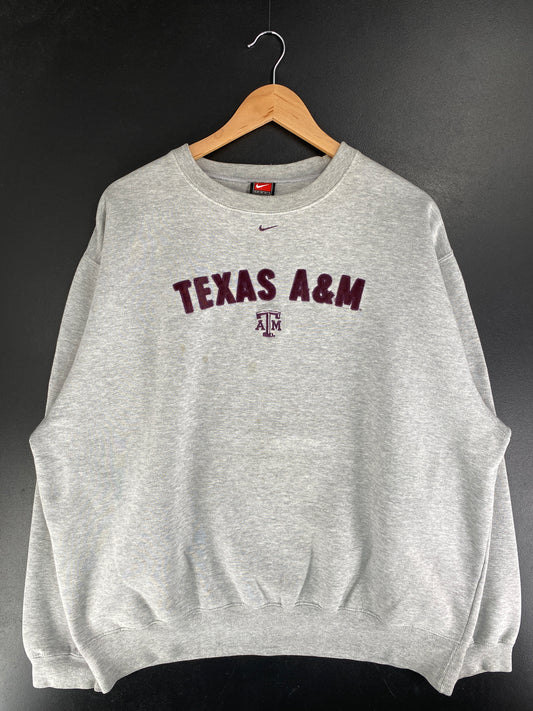00' NIKE x TEXAS A&M Size XL Vintage College Sweat-Shirt / F6777S